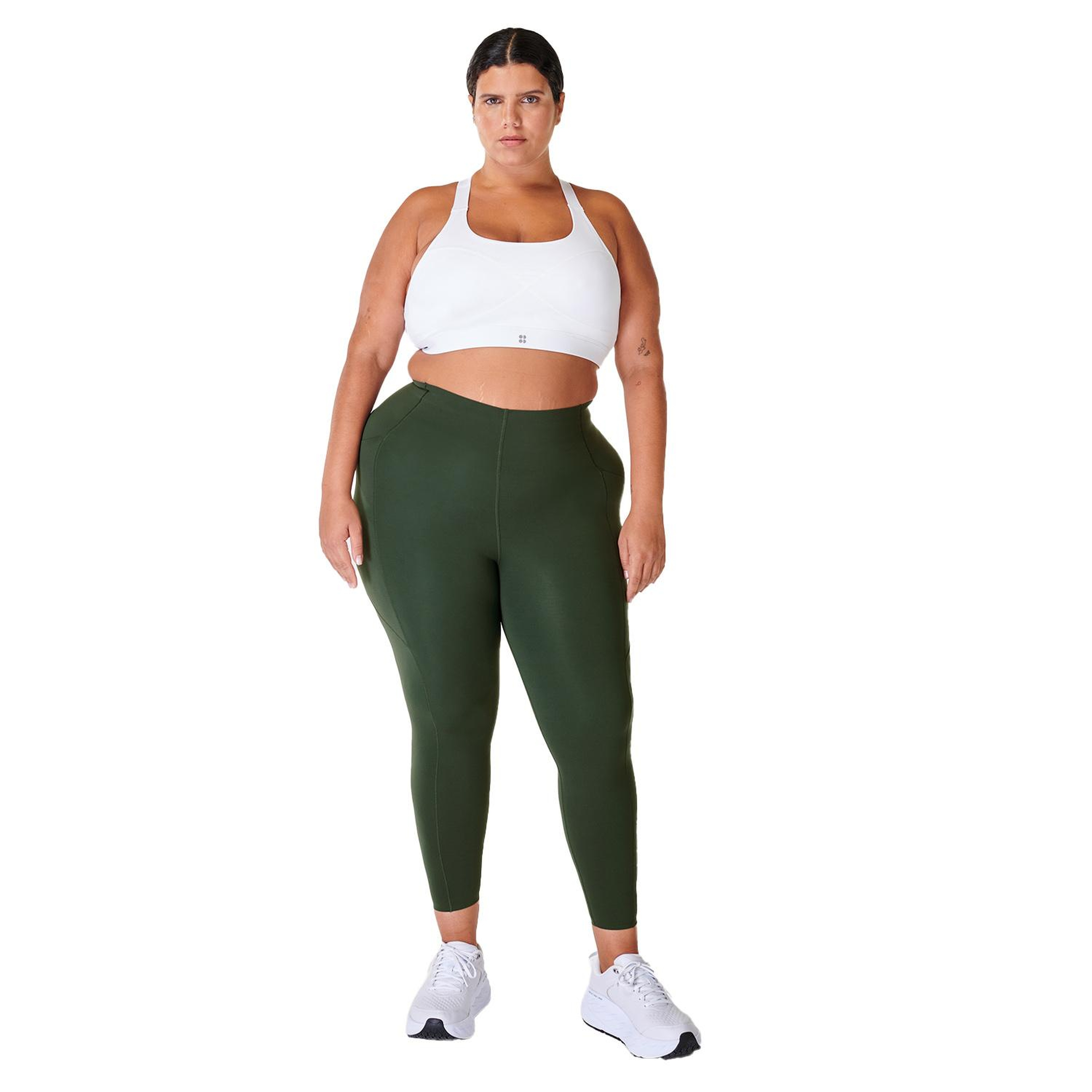 Sweaty Betty Power Medium Impact Sports Bra Kadın Beyaz Fitness Bra