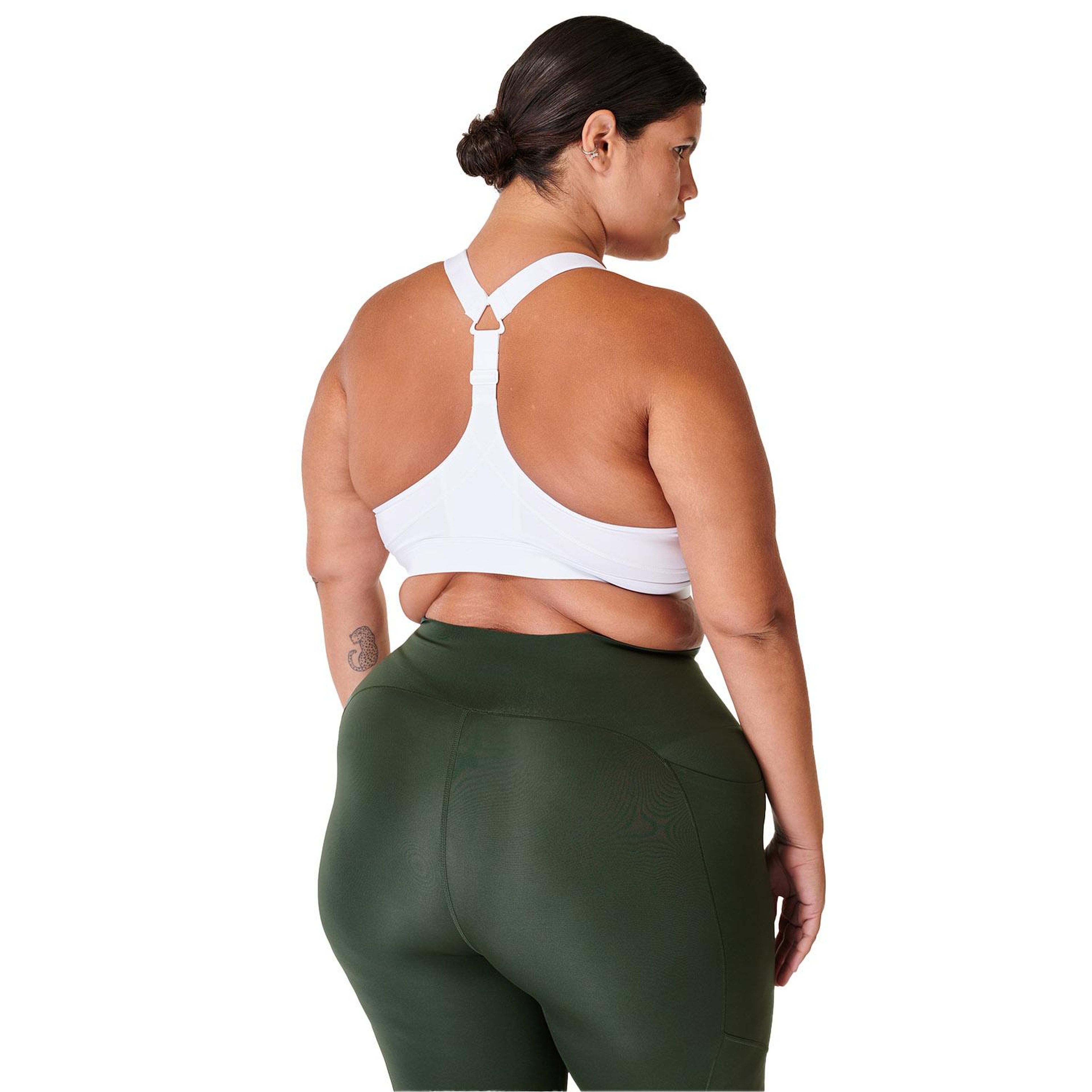 Sweaty Betty Power Medium Impact Sports Bra Kadın Beyaz Fitness Bra