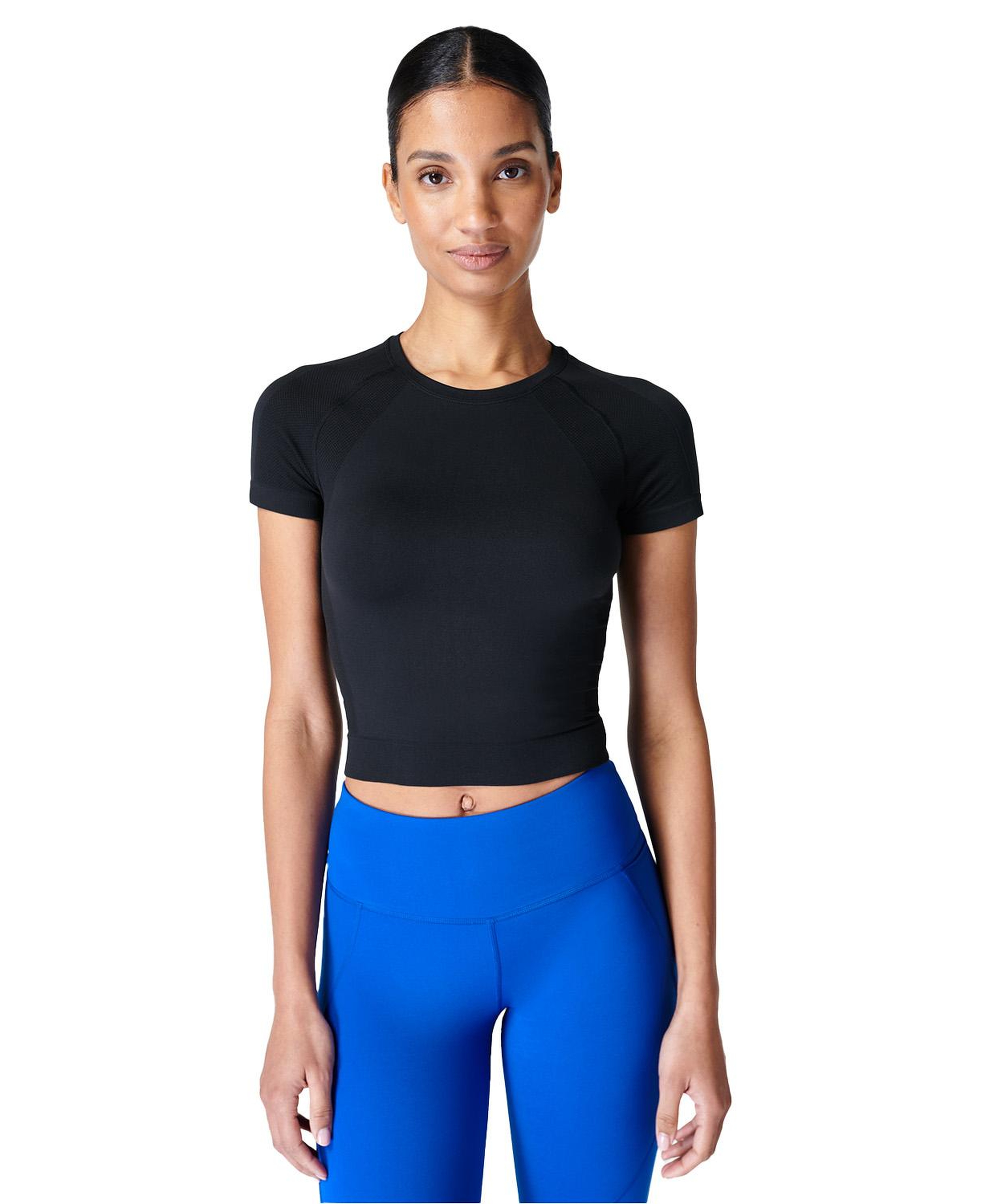 Sweaty Betty Athlete Crop Seamless Workout Kadın Koşu Tank Top