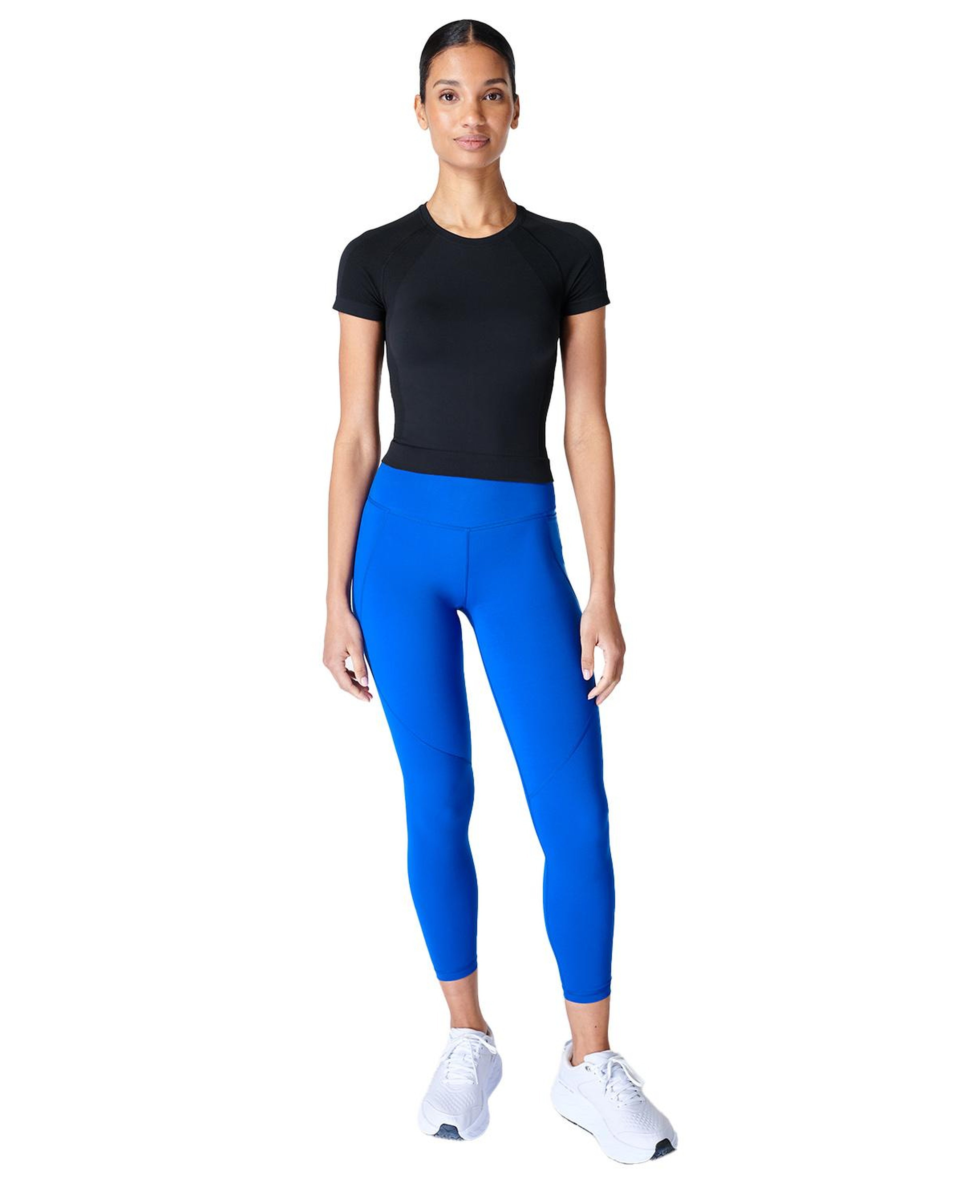Sweaty Betty Athlete Crop Seamless Workout Kadın Koşu Tank Top