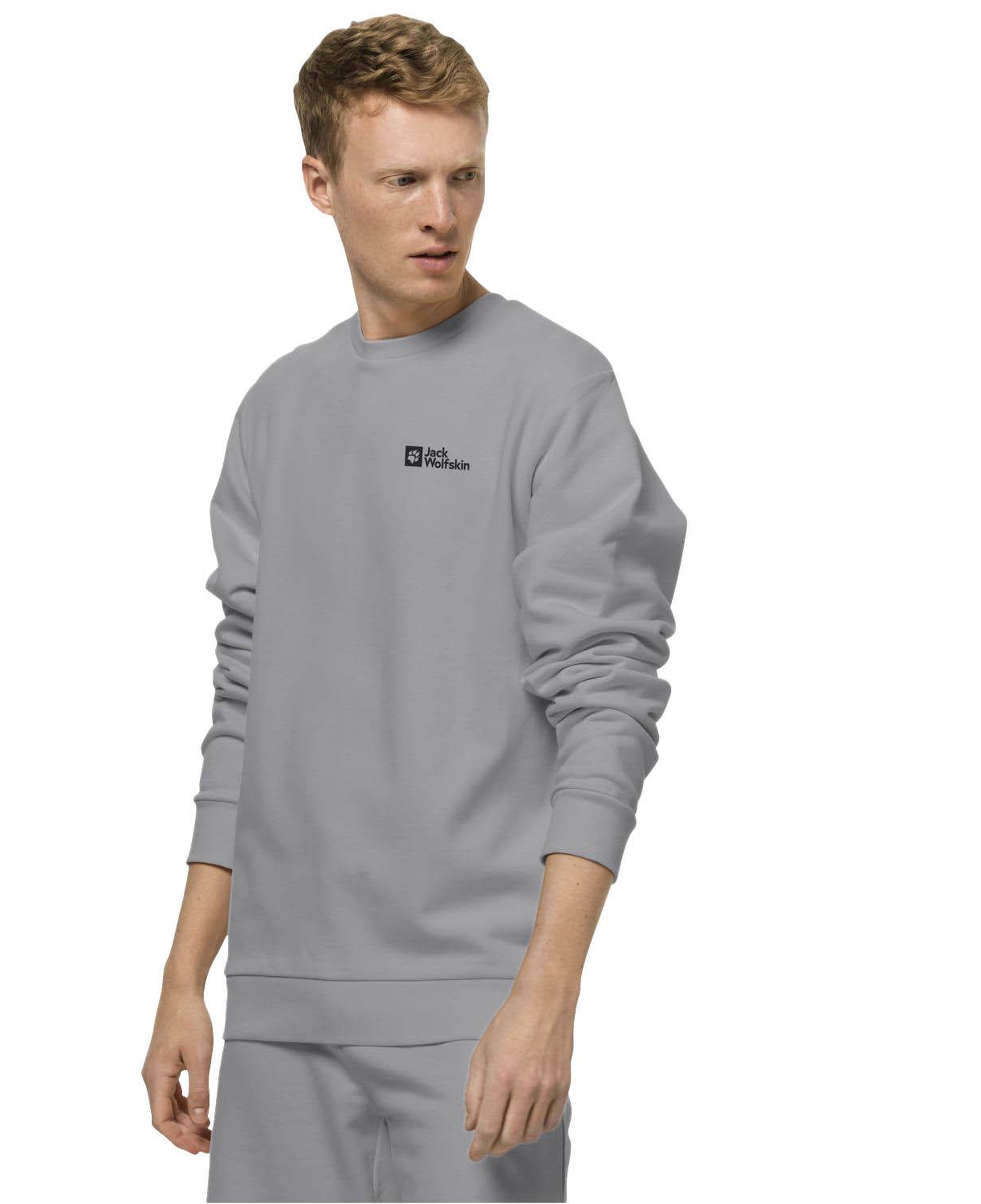 Jack Wolfskin Essential Cre eck Erkek Mavi Sweat