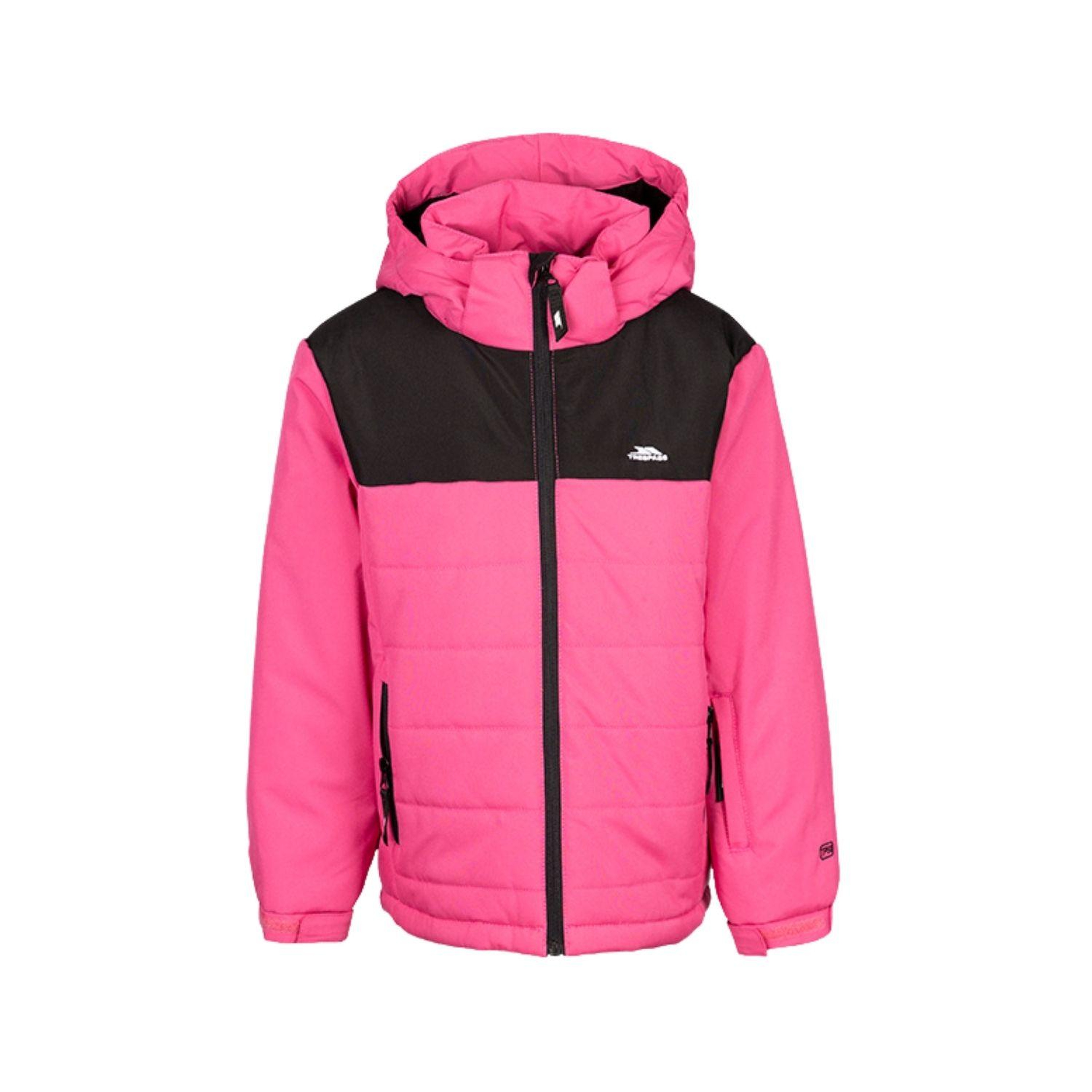 Trespass Halston - Ski Unisex Çocuk Pembe Kayak Ceketi