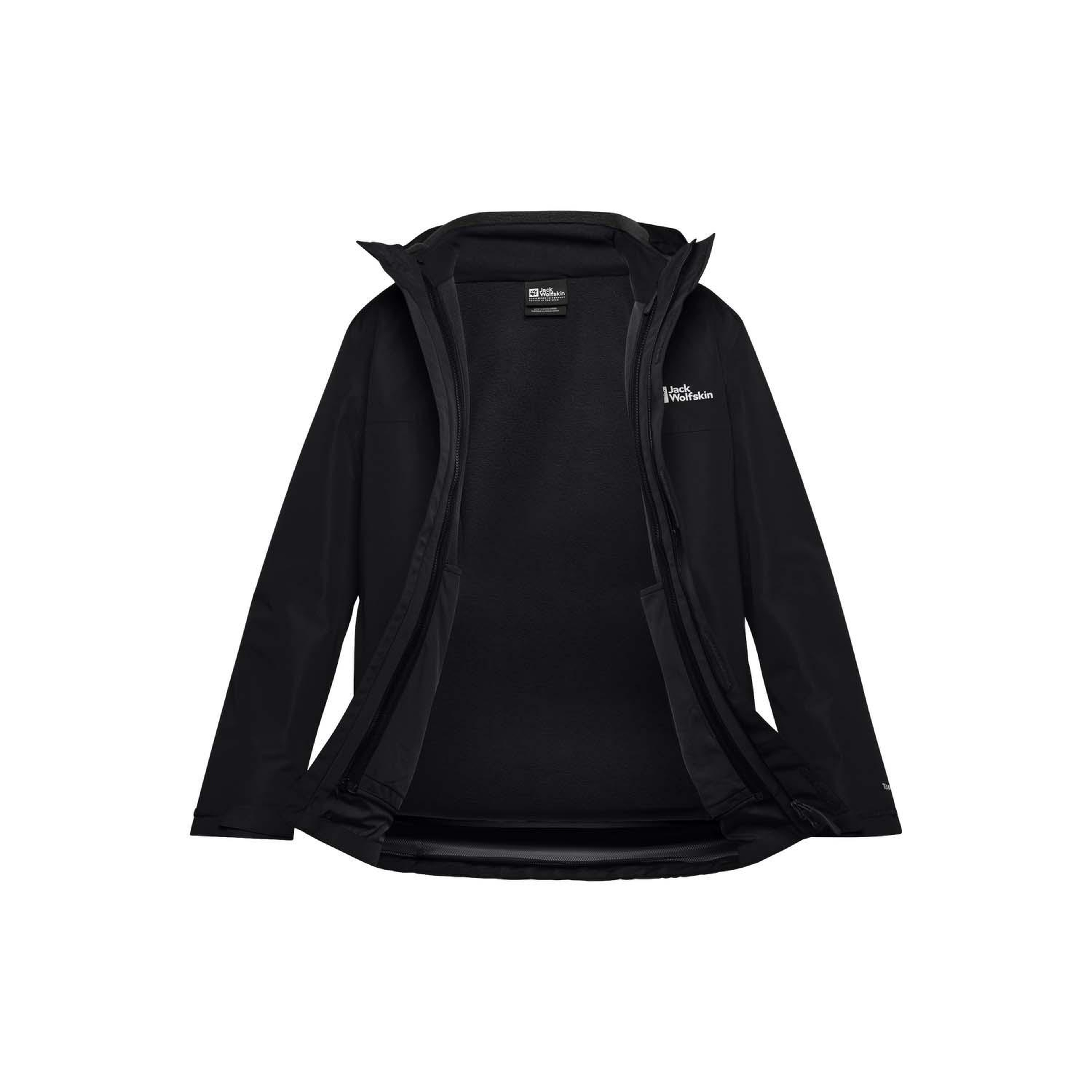 Jack Wolfskin Altenberg 3in1 Erkek Siyah Outdoor Ceketi