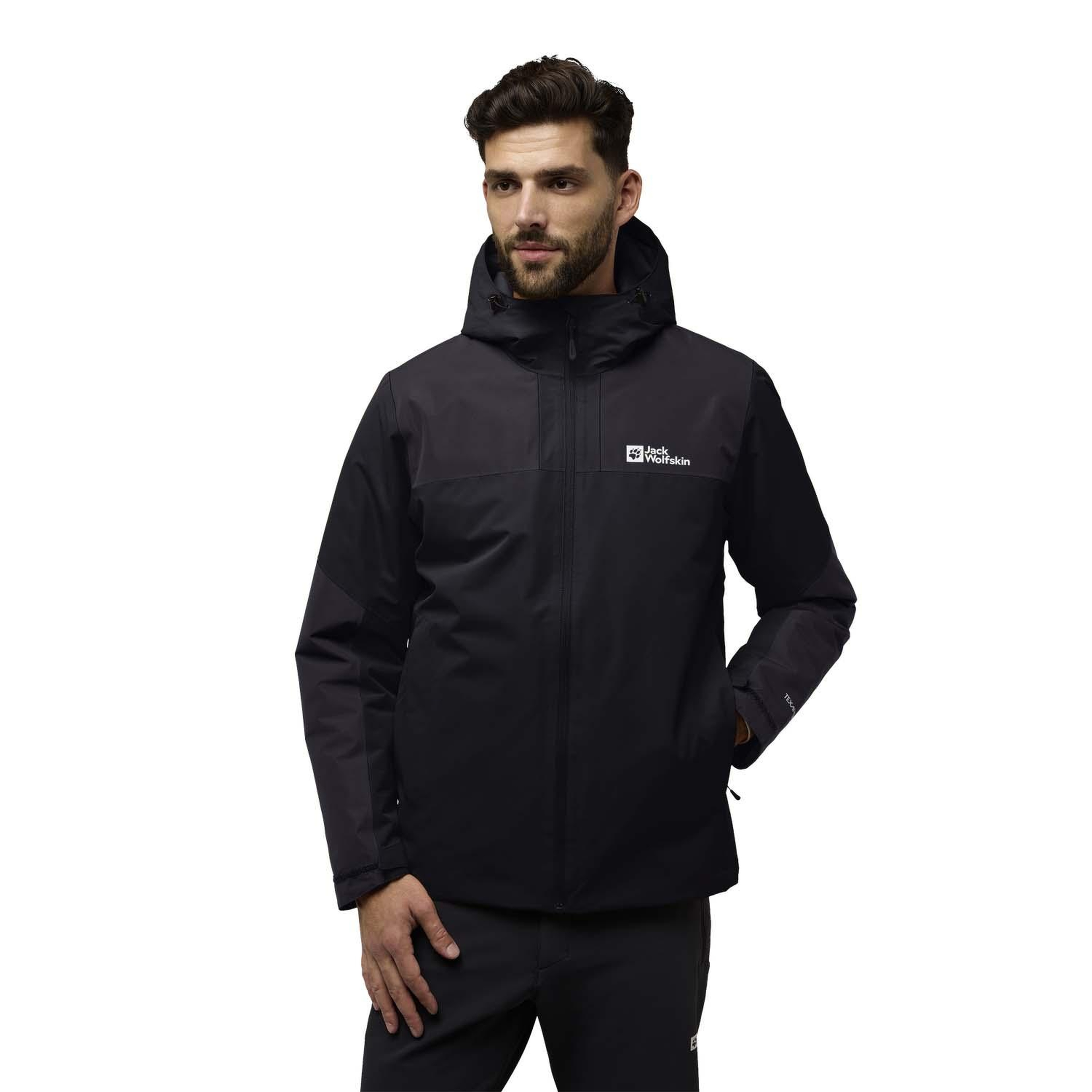 Jack Wolfskin Jasper Ins Erkek Siyah Outdoor Ceketi