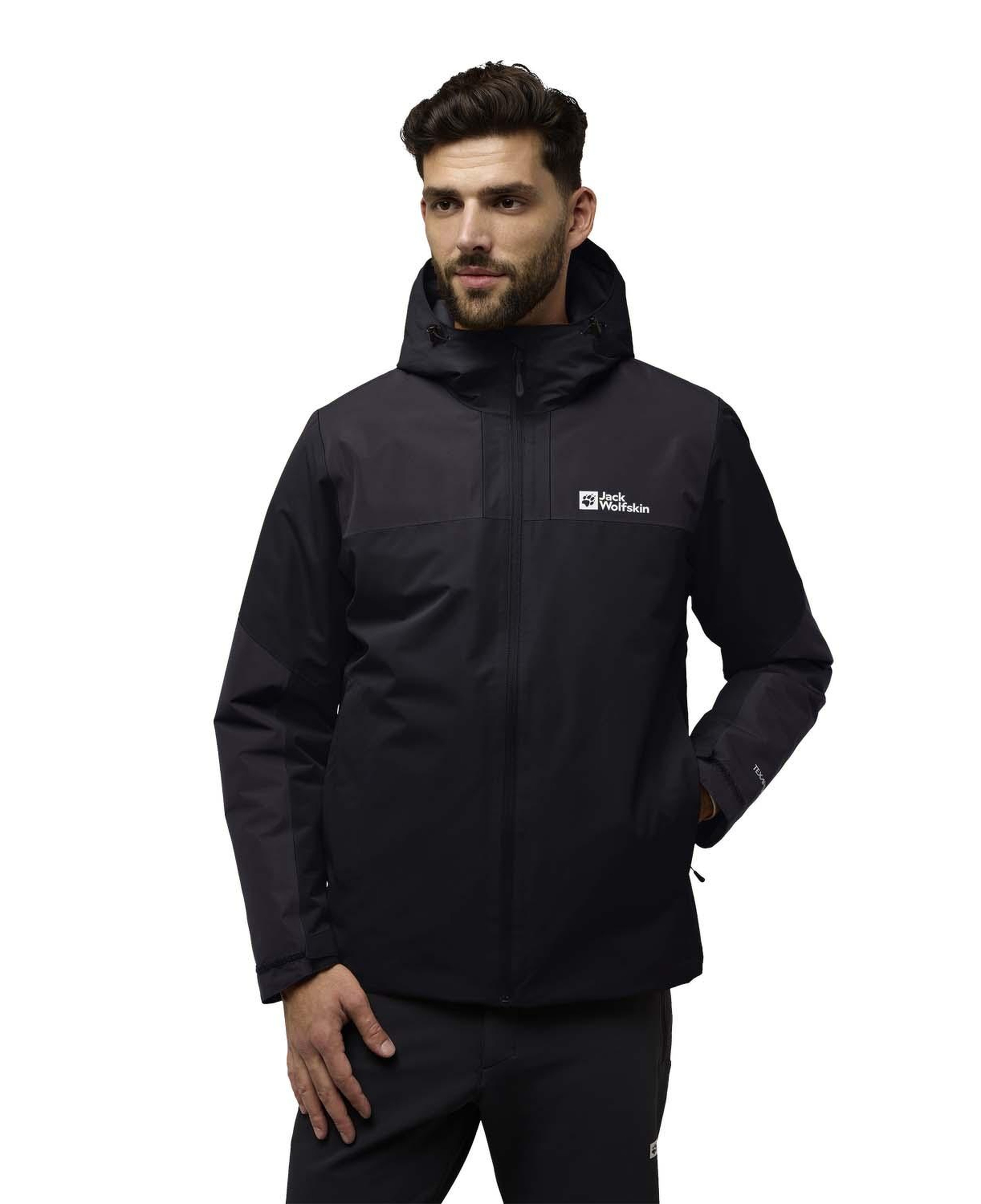 Jack Wolfskin Jasper Ins Erkek Siyah Outdoor Ceketi