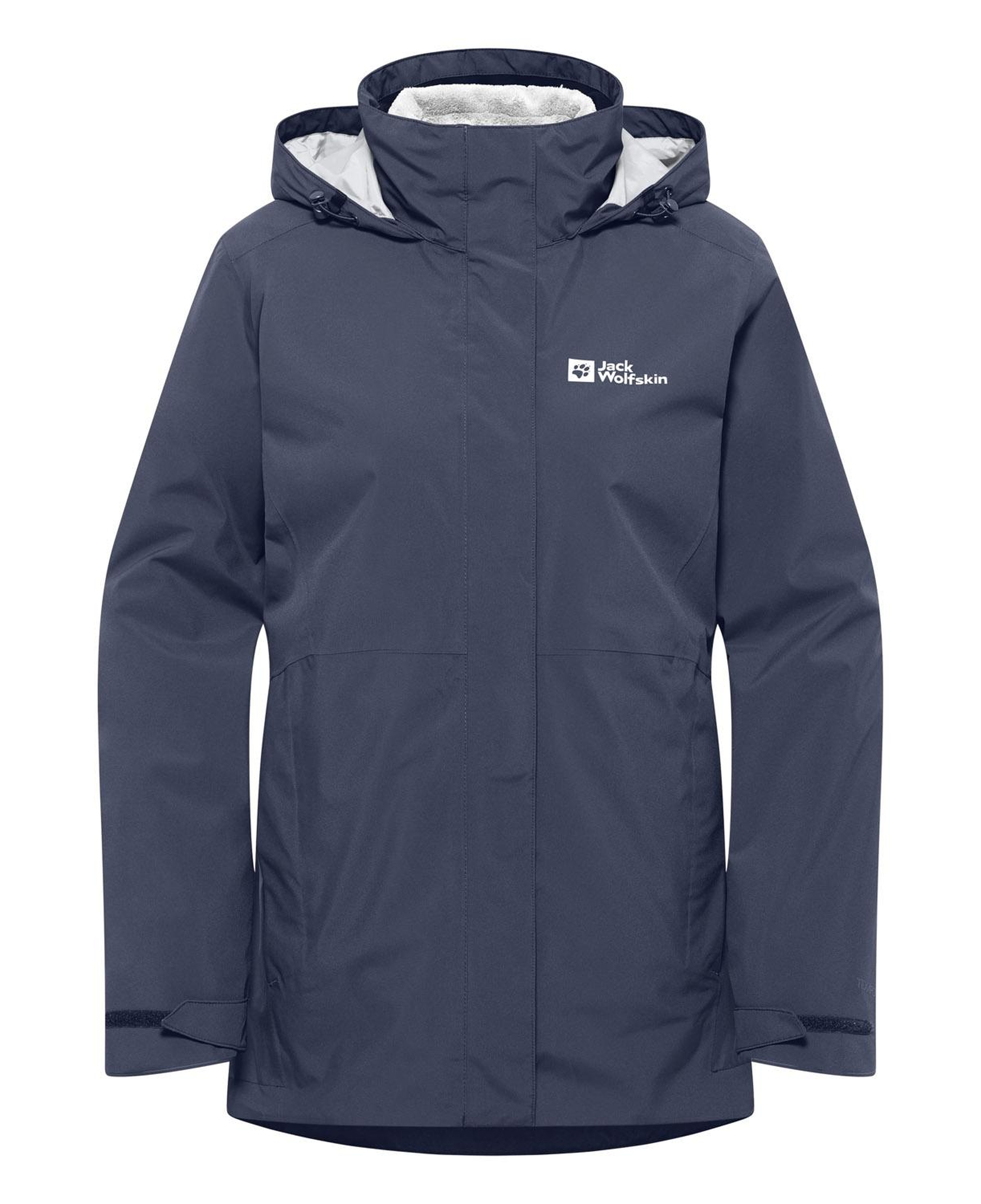 Jack Wolfskin Rotwand 3in1 Kadın Mavi Outdoor Ceketi