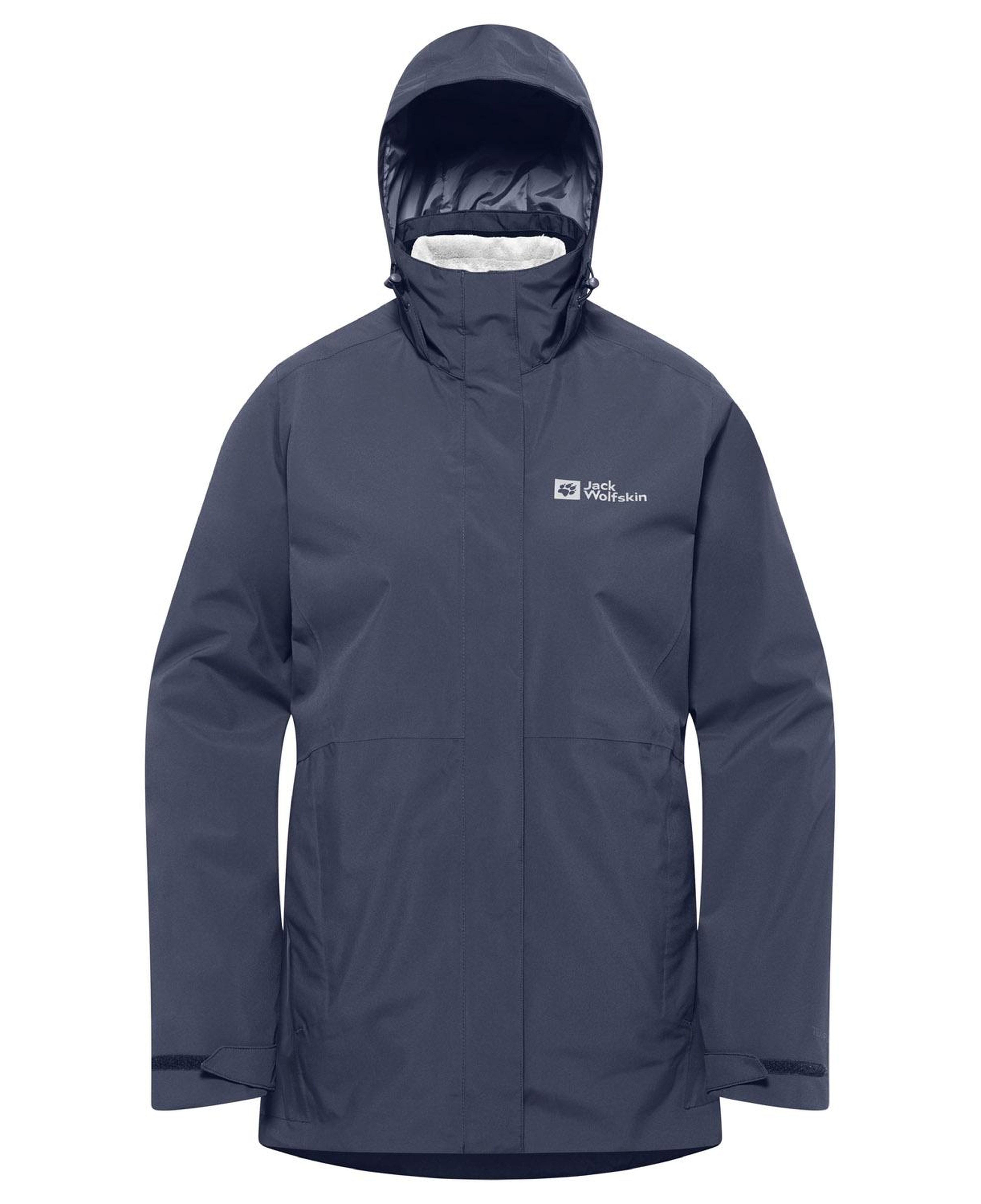 Jack Wolfskin Rotwand 3in1 Kadın Mavi Outdoor Ceketi