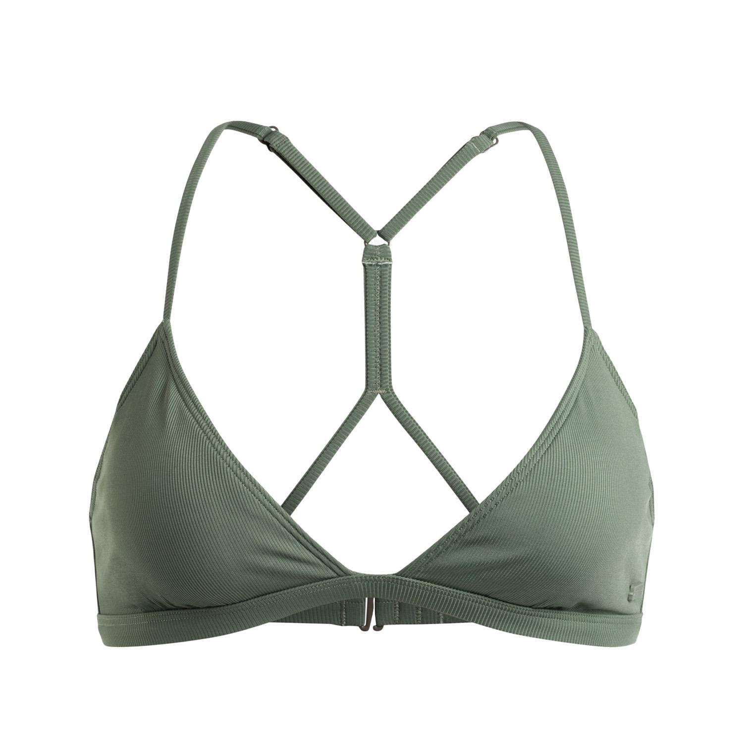 Roxy Pro The Cut Back Fixedtri Kadın Yeşil Bikini Üst