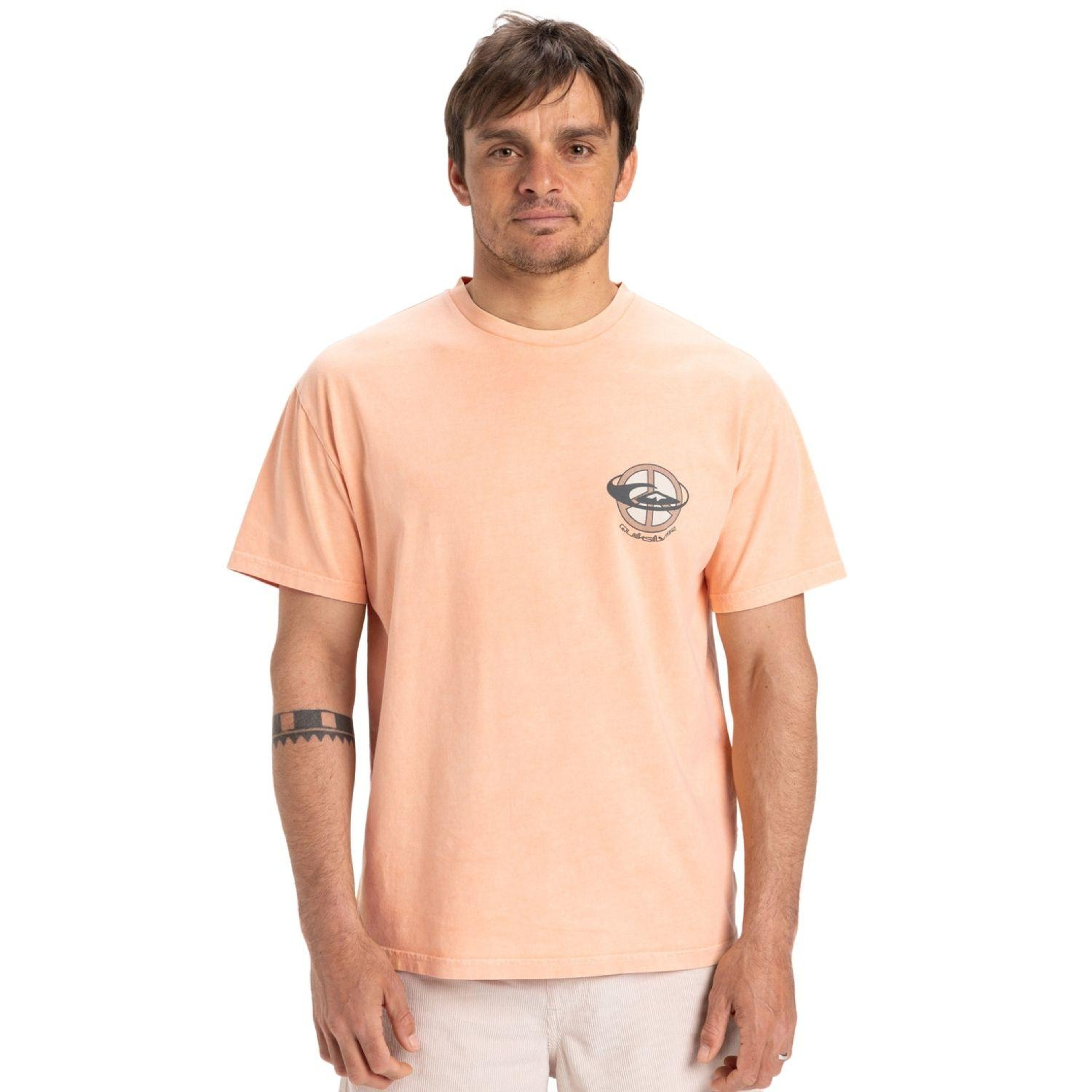 Quiksilver Nd Wake Up World Erkek Sarı Tişört
