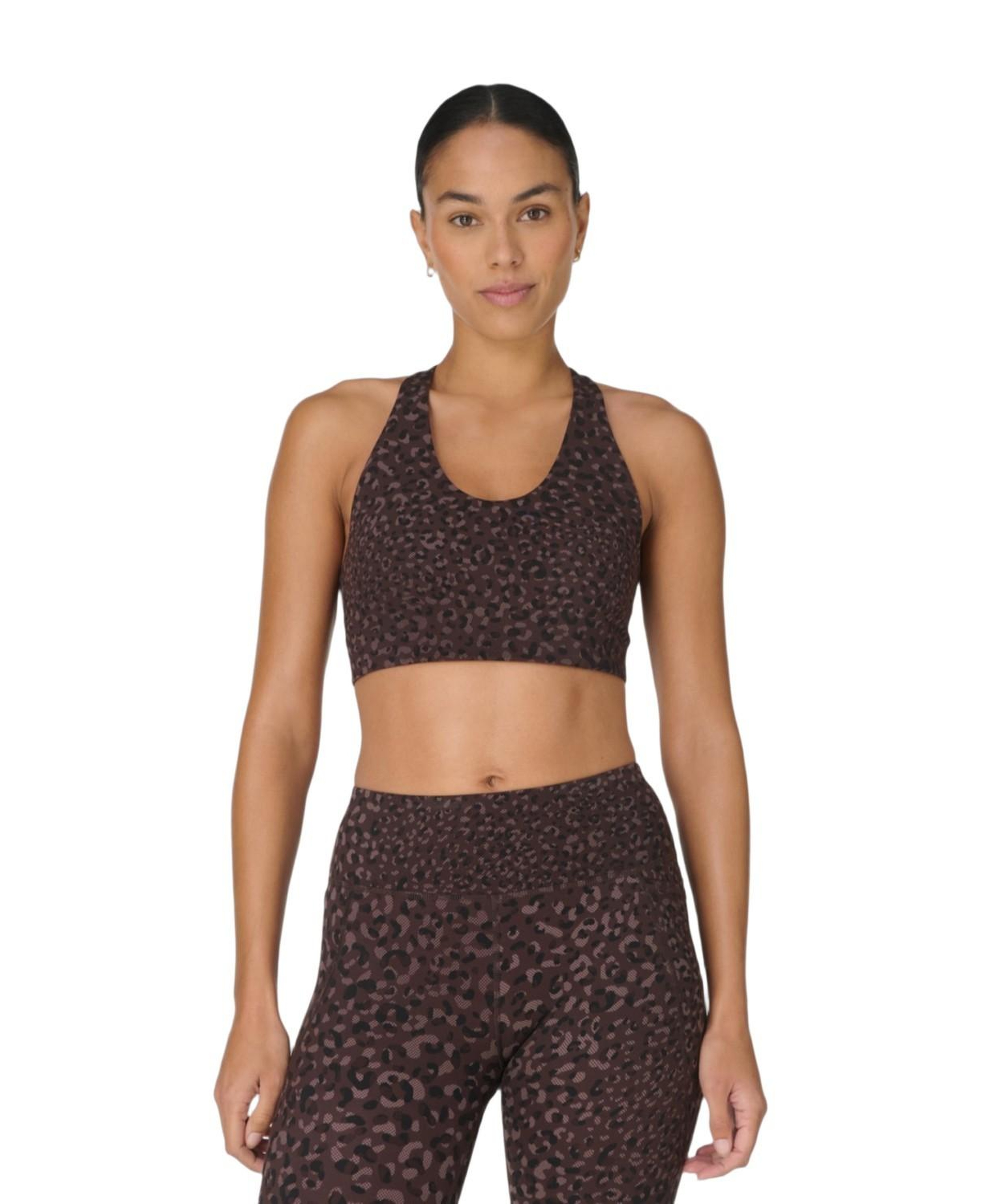 Sweaty Betty Power Racer Bra Kadın Kahverengi Fitness Bra