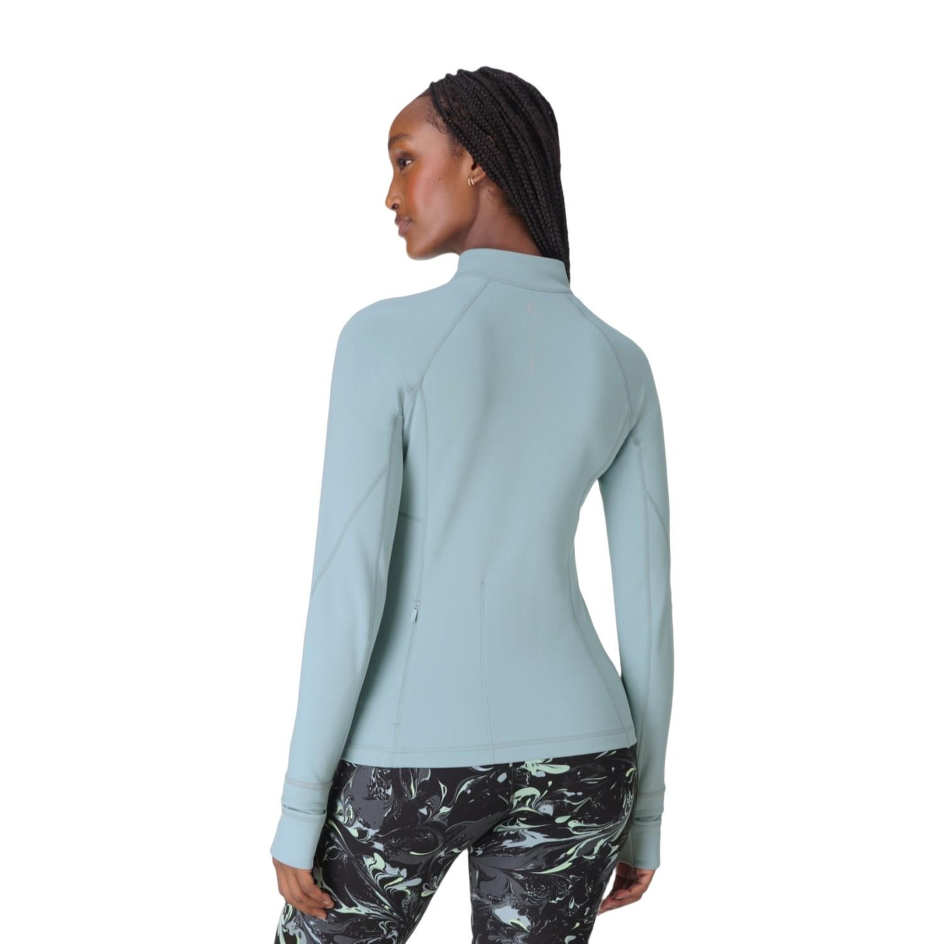 Sweaty Betty Pro Run Half Zip Kadın Mavi Koşu Ceketi