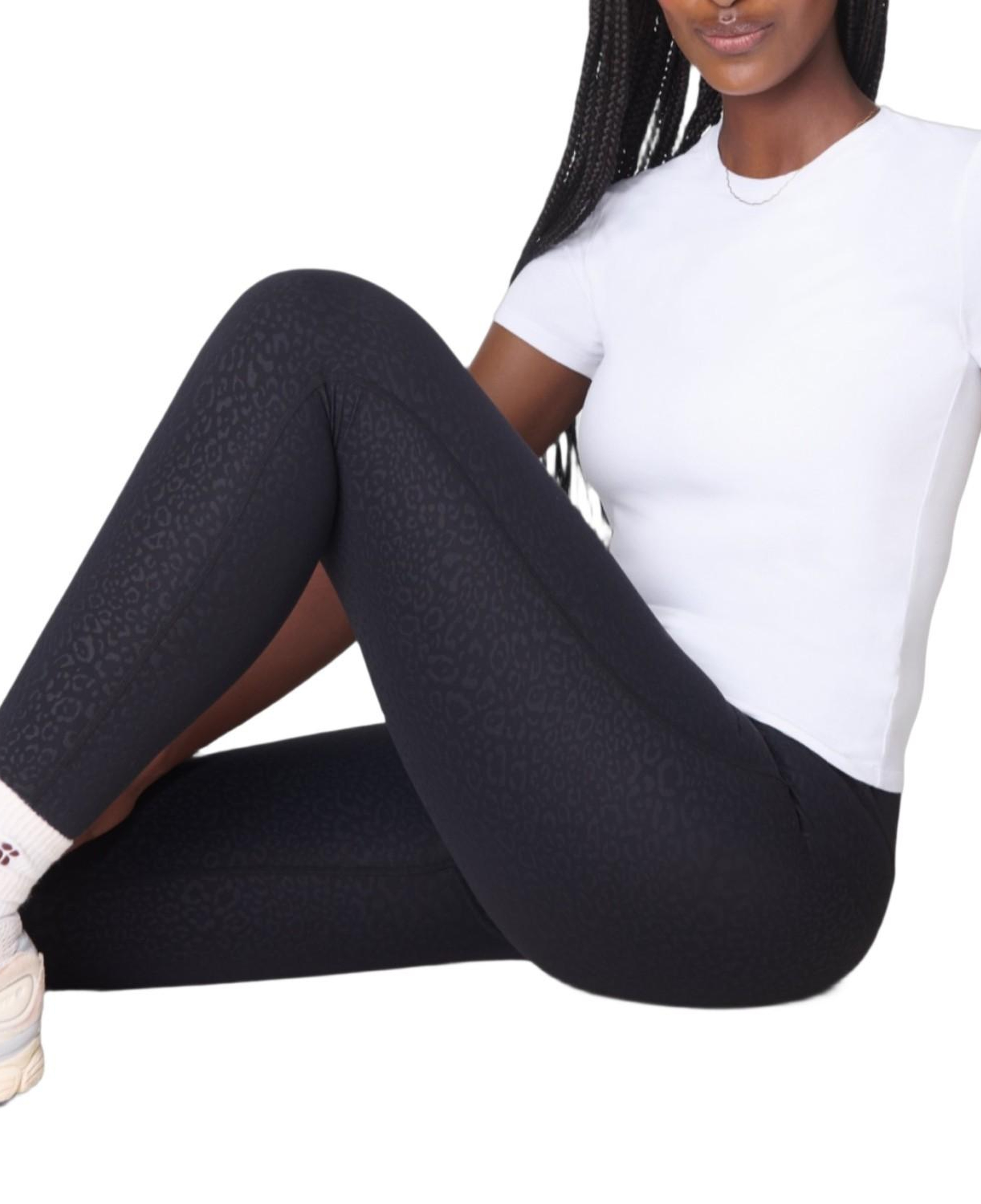 Sweaty Betty All Day Leggings Emboss Kadın Siyah Tayt