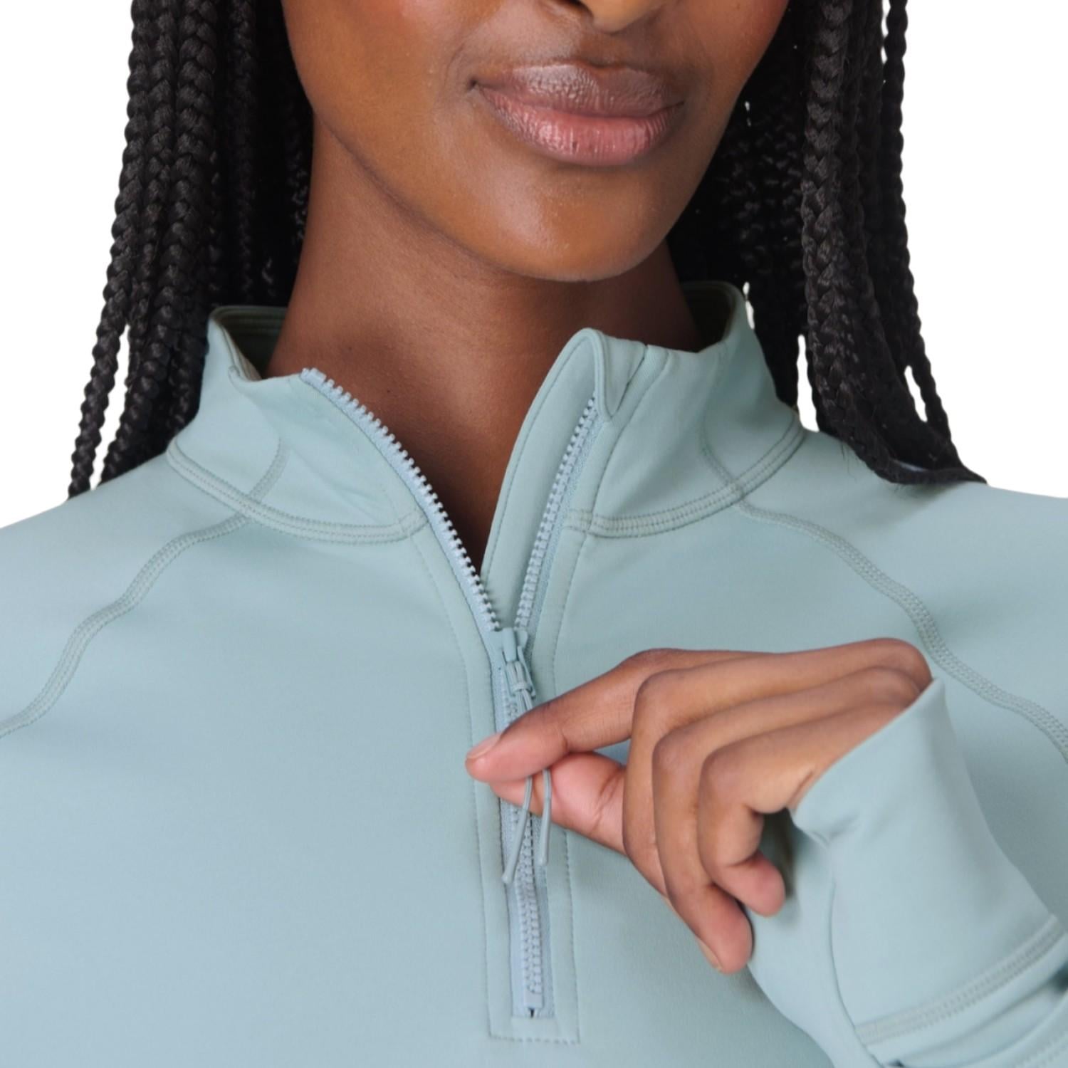 Sweaty Betty Pro Run Half Zip Kadın Mavi Koşu Ceketi