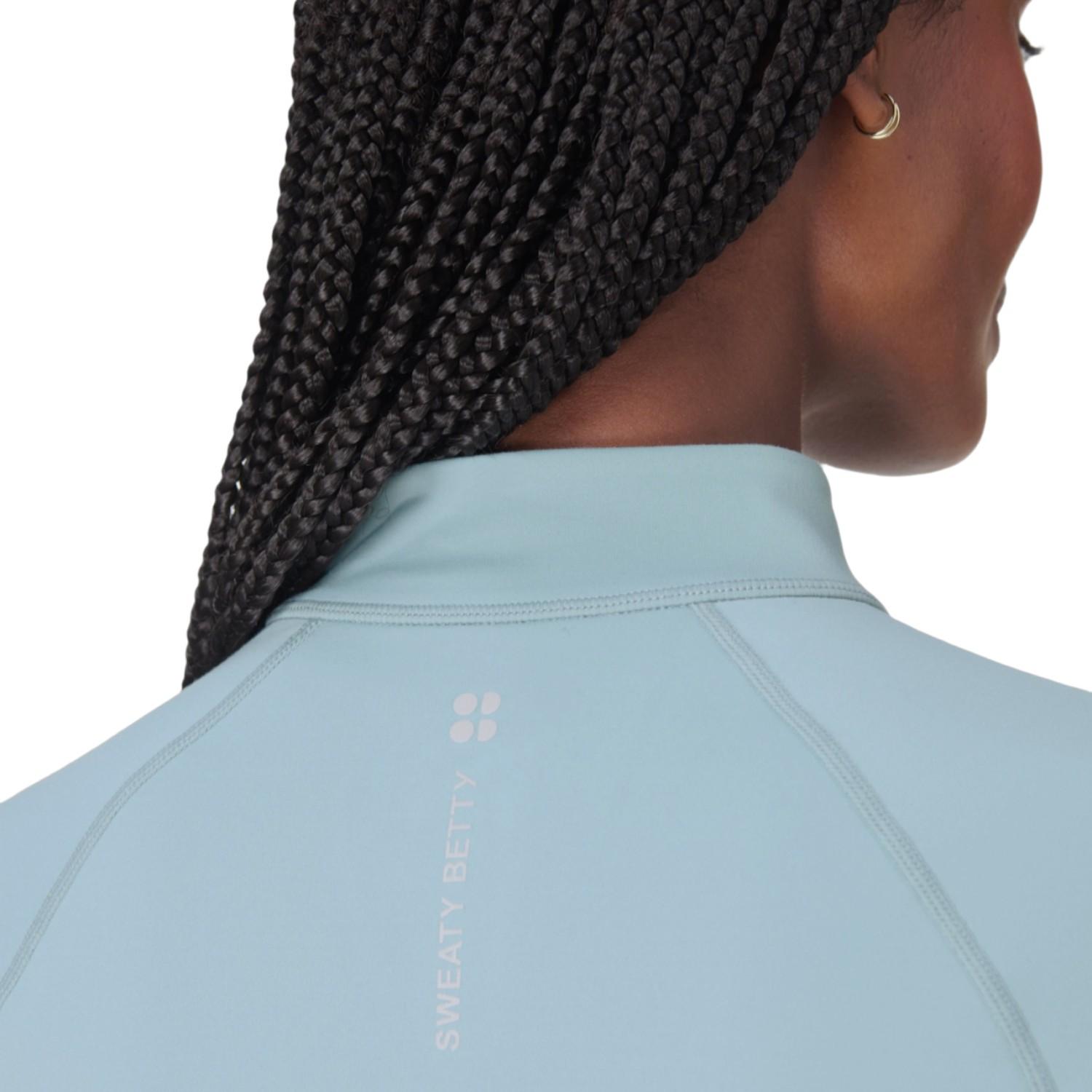 Sweaty Betty Pro Run Half Zip Kadın Mavi Koşu Ceketi