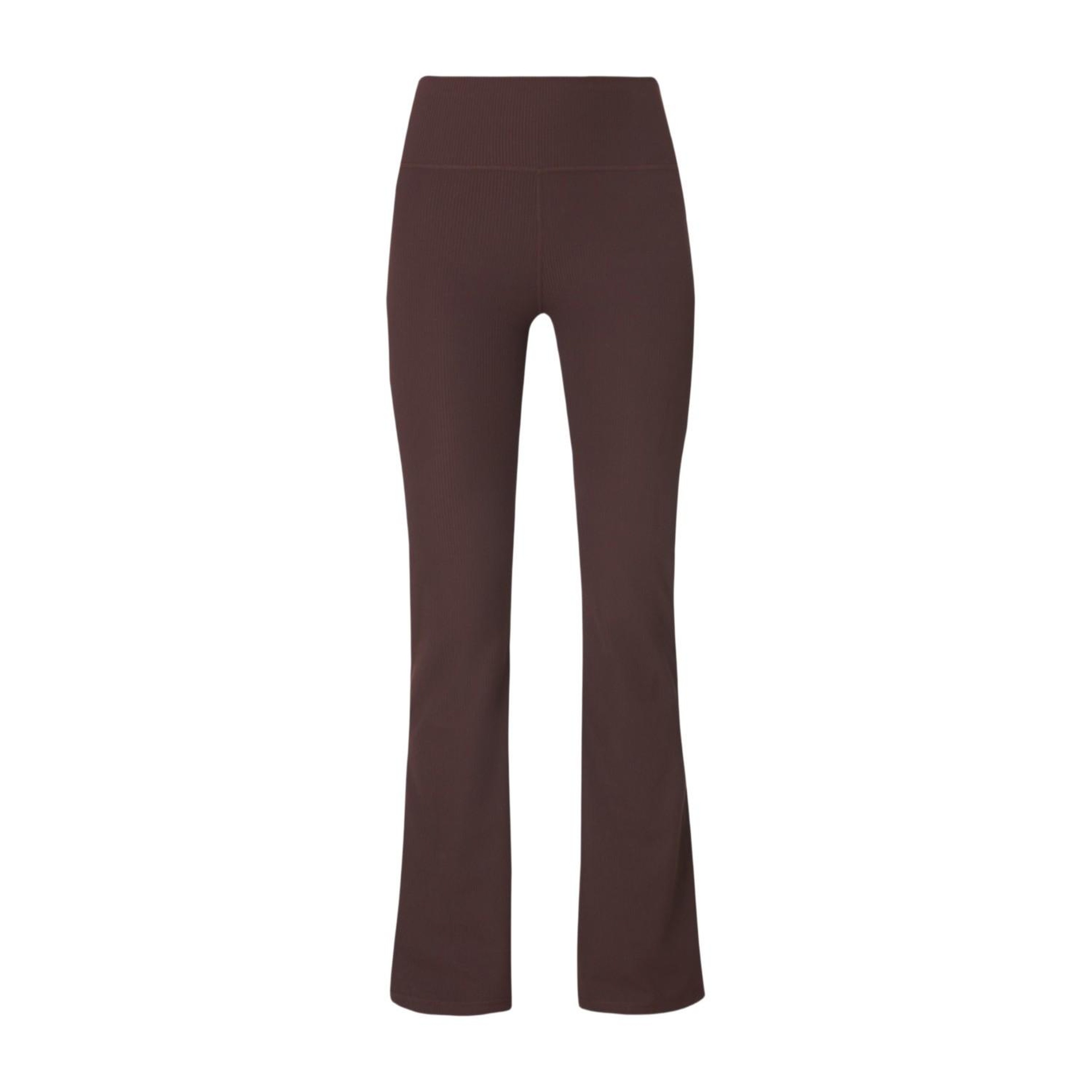 Sweaty Betty Glow Flex Rib 32 Flare Trouse Kadın Kahverengi Pantolon