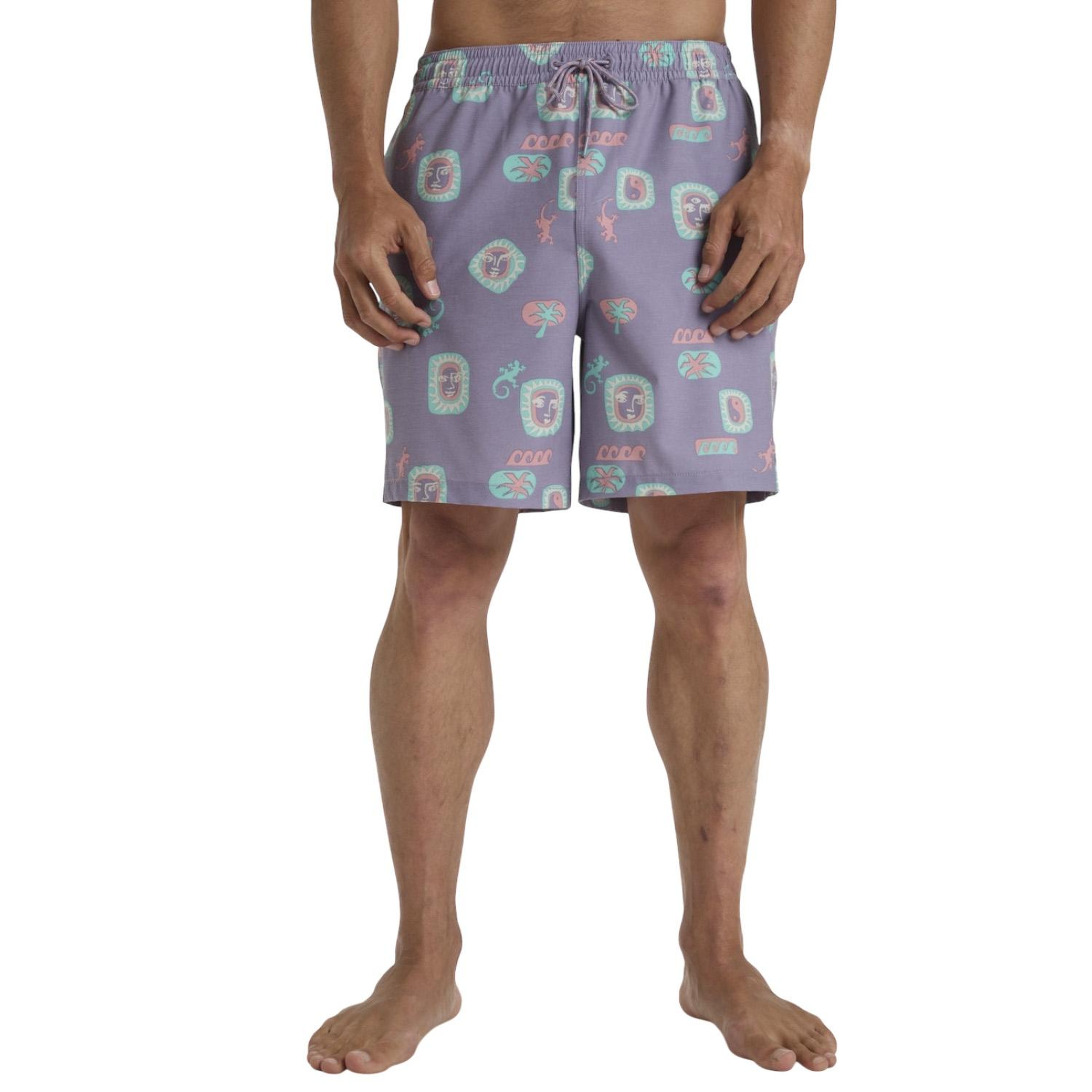 Billabong Wasted Times Lb Erkek Mor Volley Short