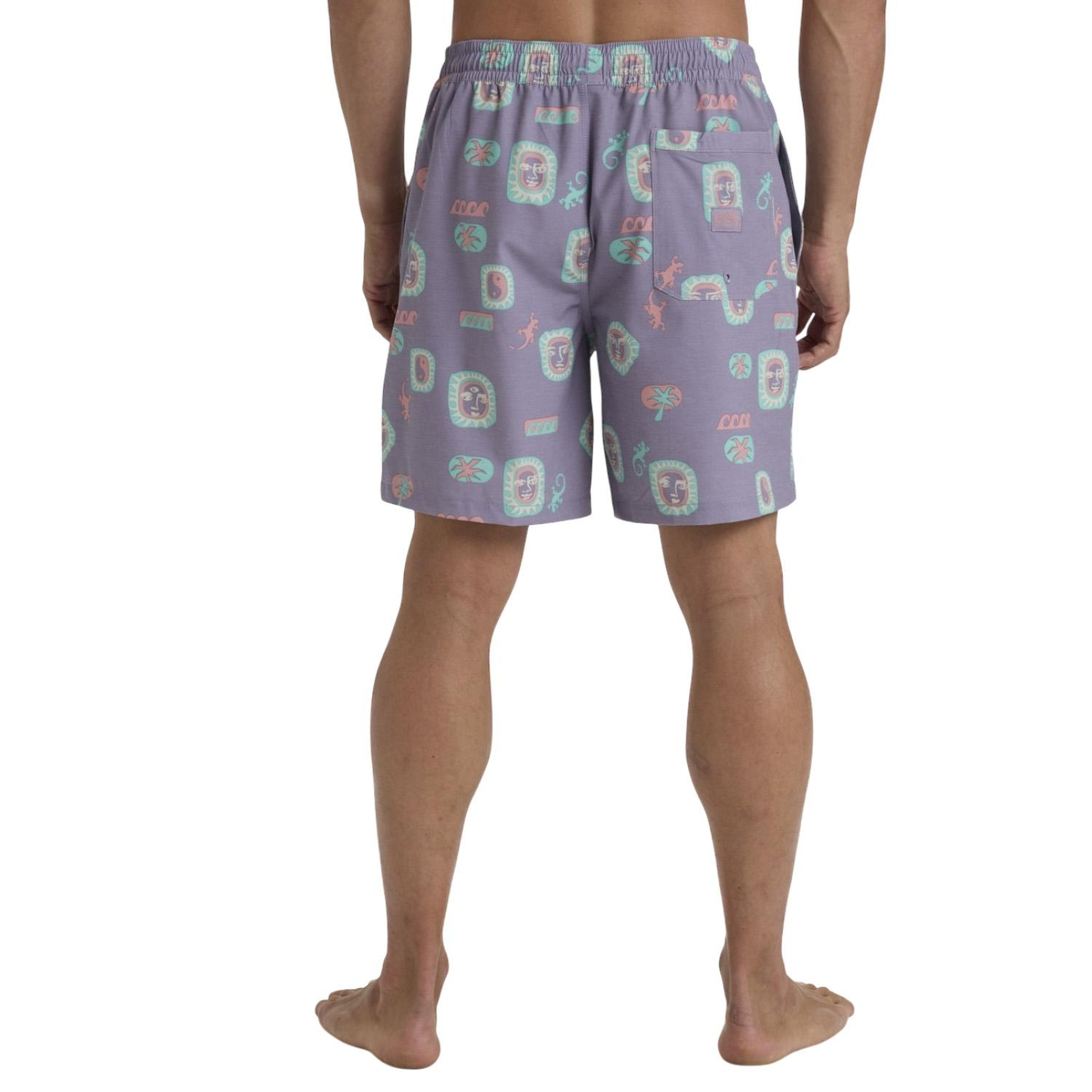 Billabong Wasted Times Lb Erkek Mor Volley Short