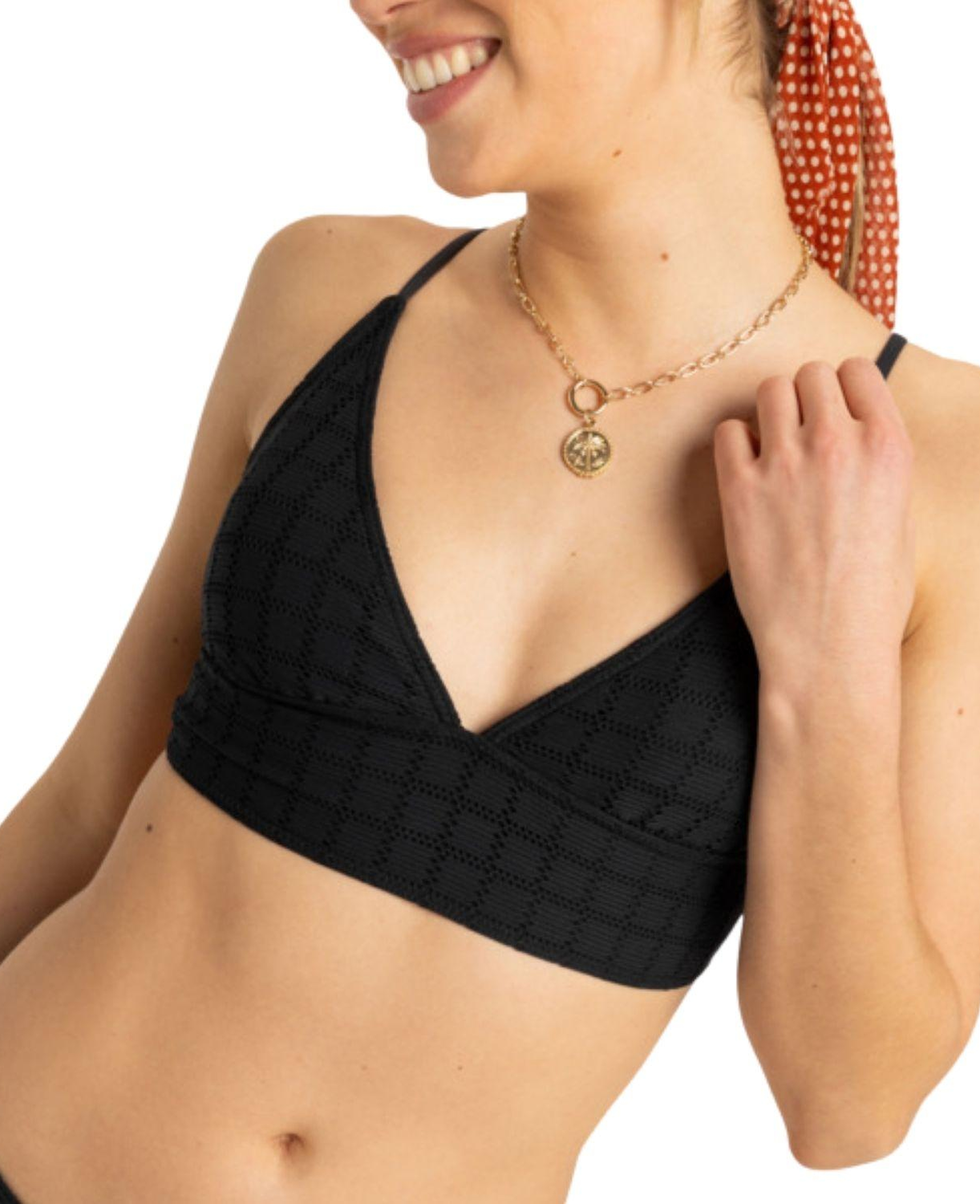 Roxy Camilo Tank Top Kadın Siyah Bikini Üst