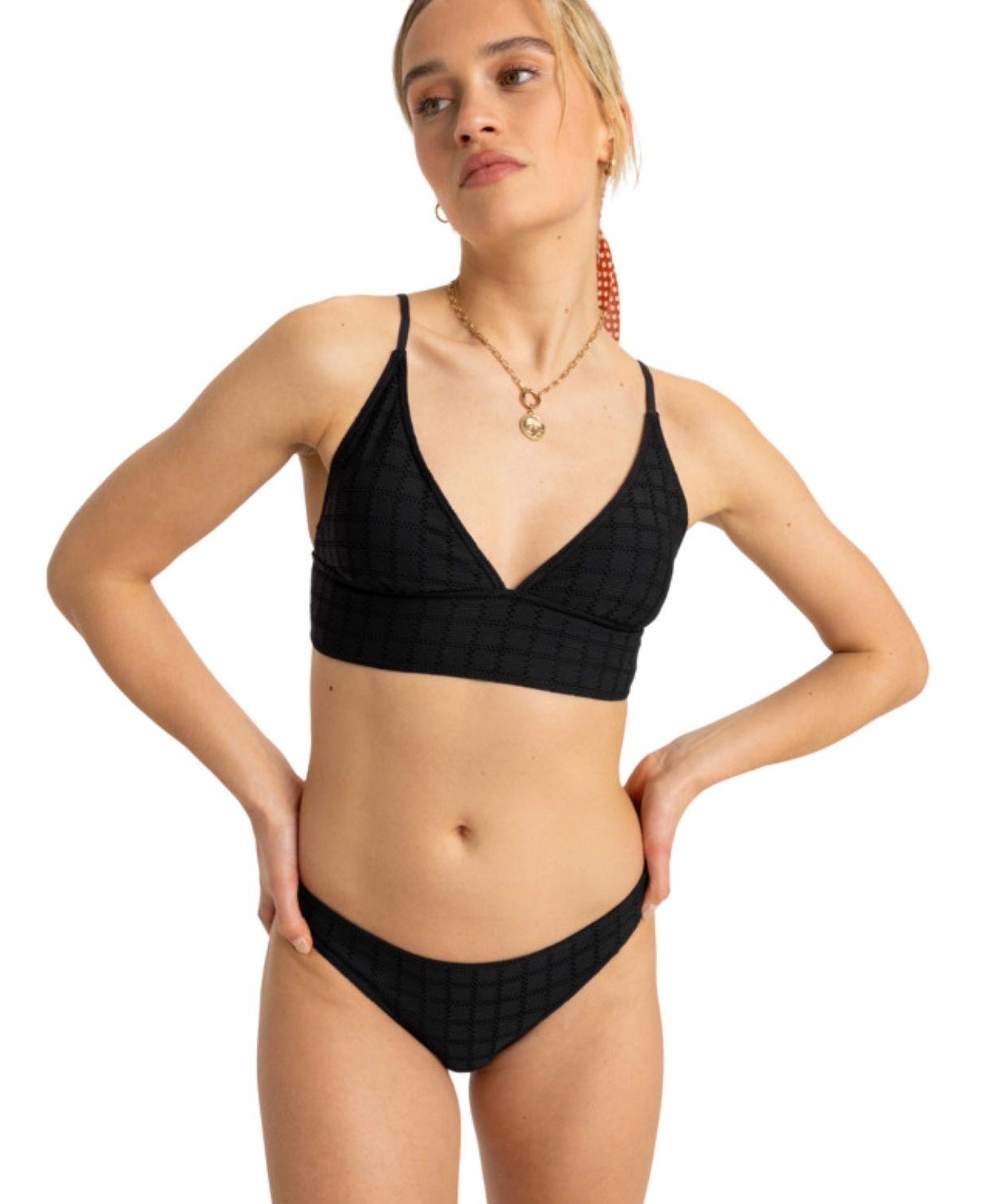 Roxy Camilo Tank Top Kadın Siyah Bikini Üst