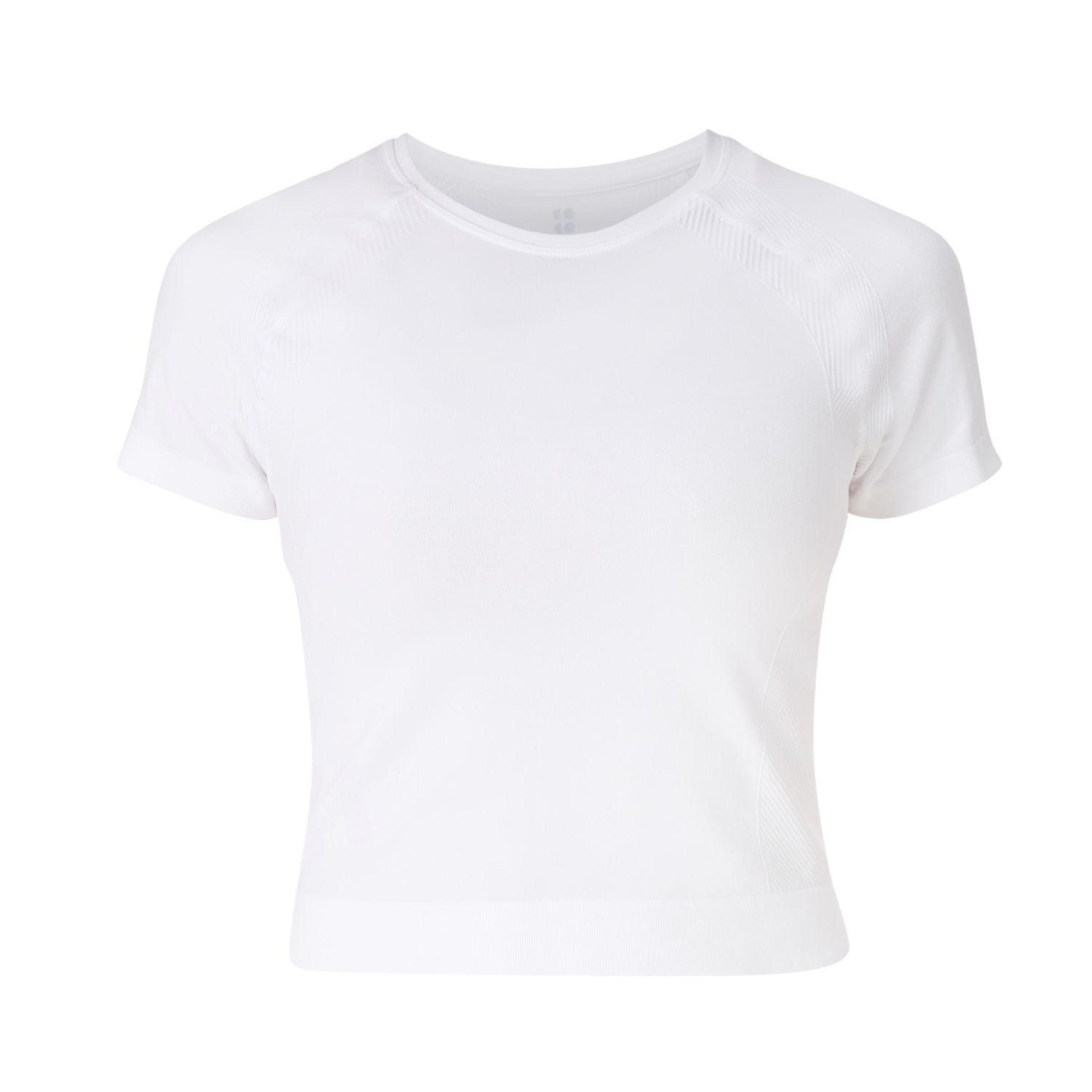 Sweaty Betty Athlete Crop Seamless Workout Kadın Fitness Tişört