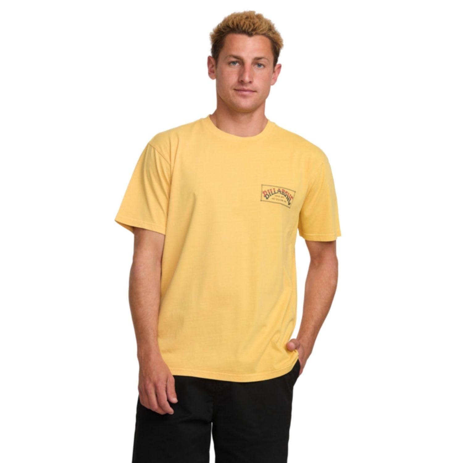 Billabong Original Arch Premium Ww Erkek Sarı Tişört