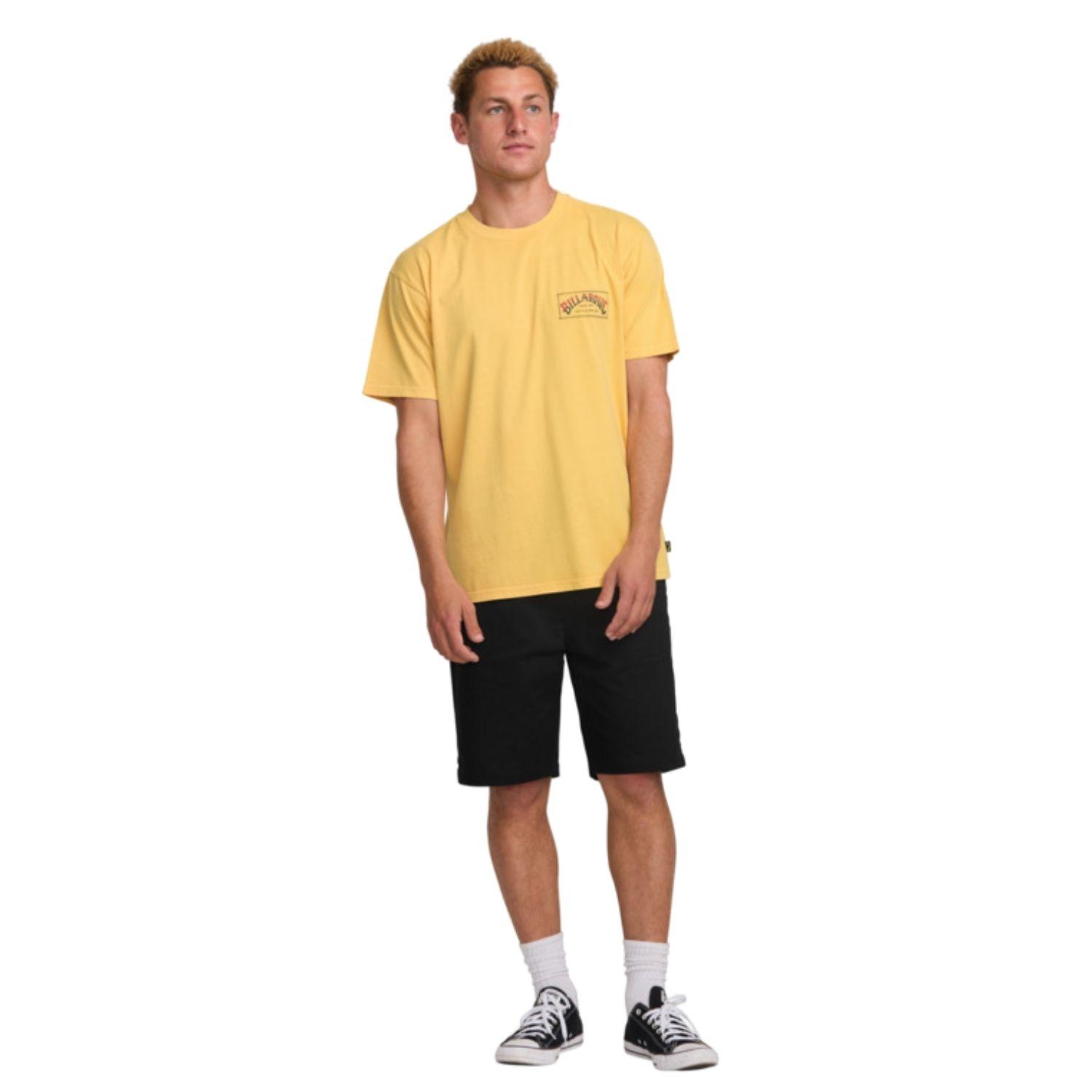 Billabong Original Arch Premium Ww Erkek Sarı Tişört