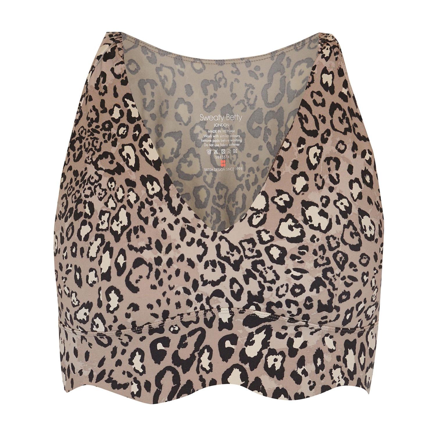 Sweaty Betty Power Contour Plunge Bra Kadın Kahverengi Fitness Bra