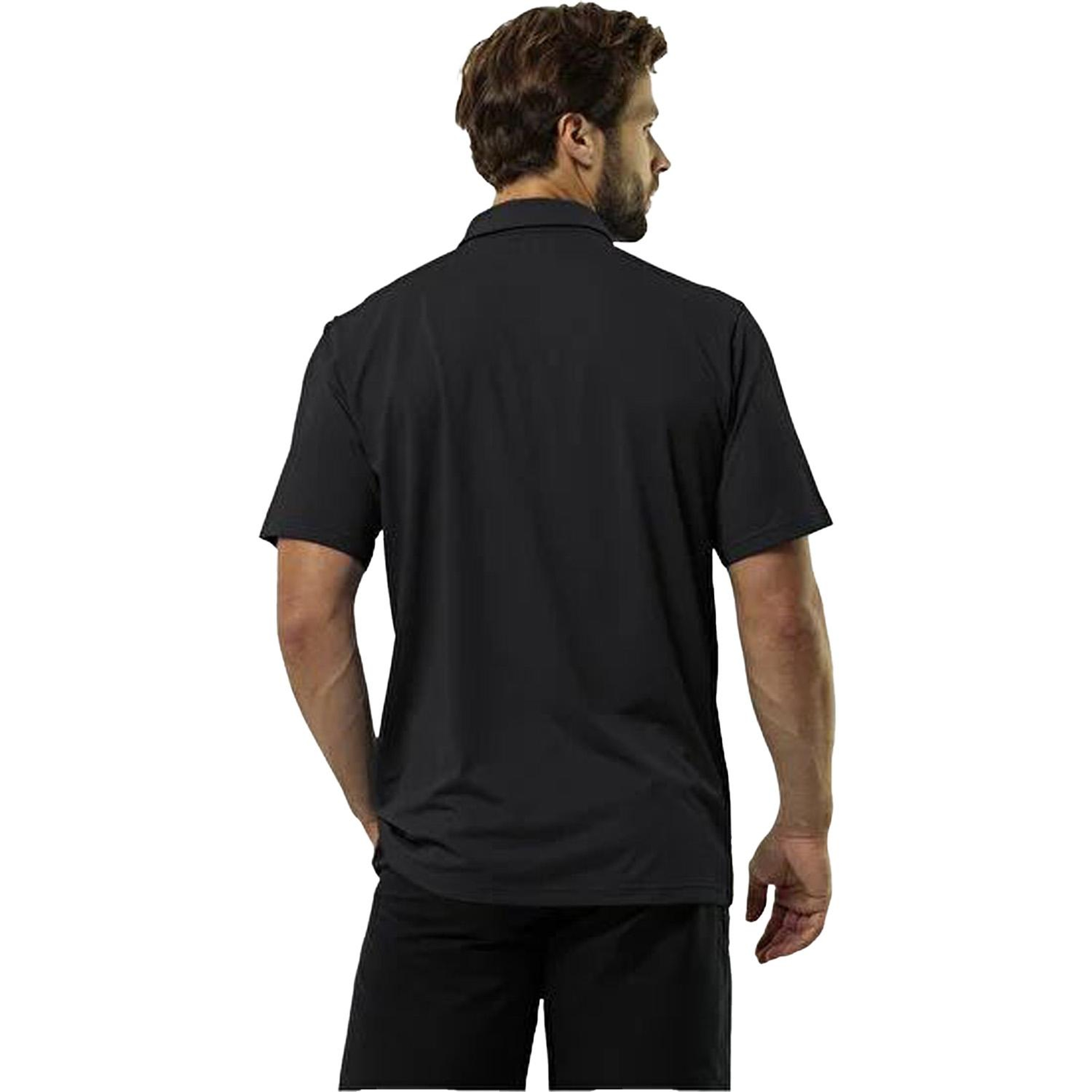 Jack Wolfskin Delgami Polo Erkek Siyah Polo Tişört