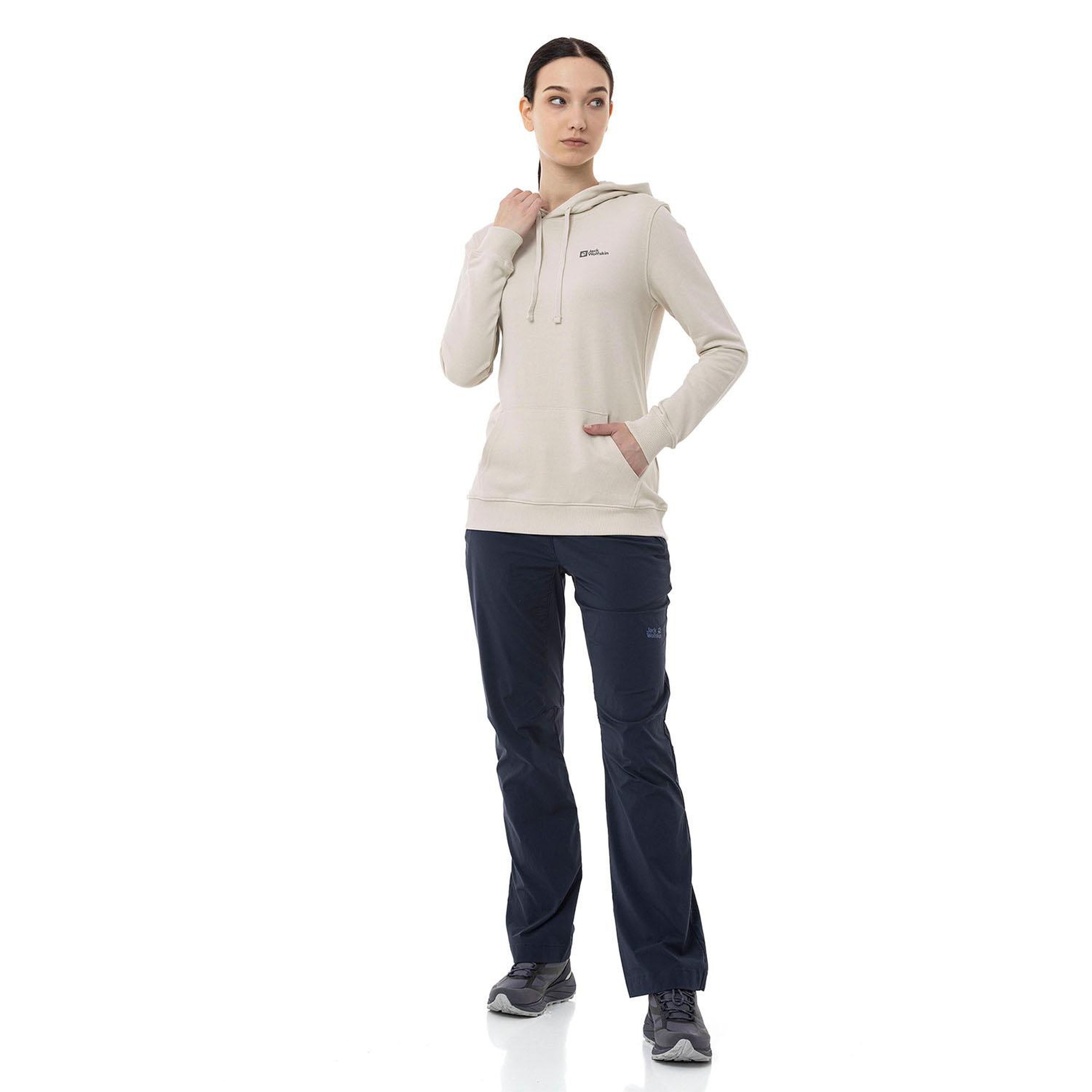 Jack Wolfskin Alice Hoody Kadın Bej Sweat