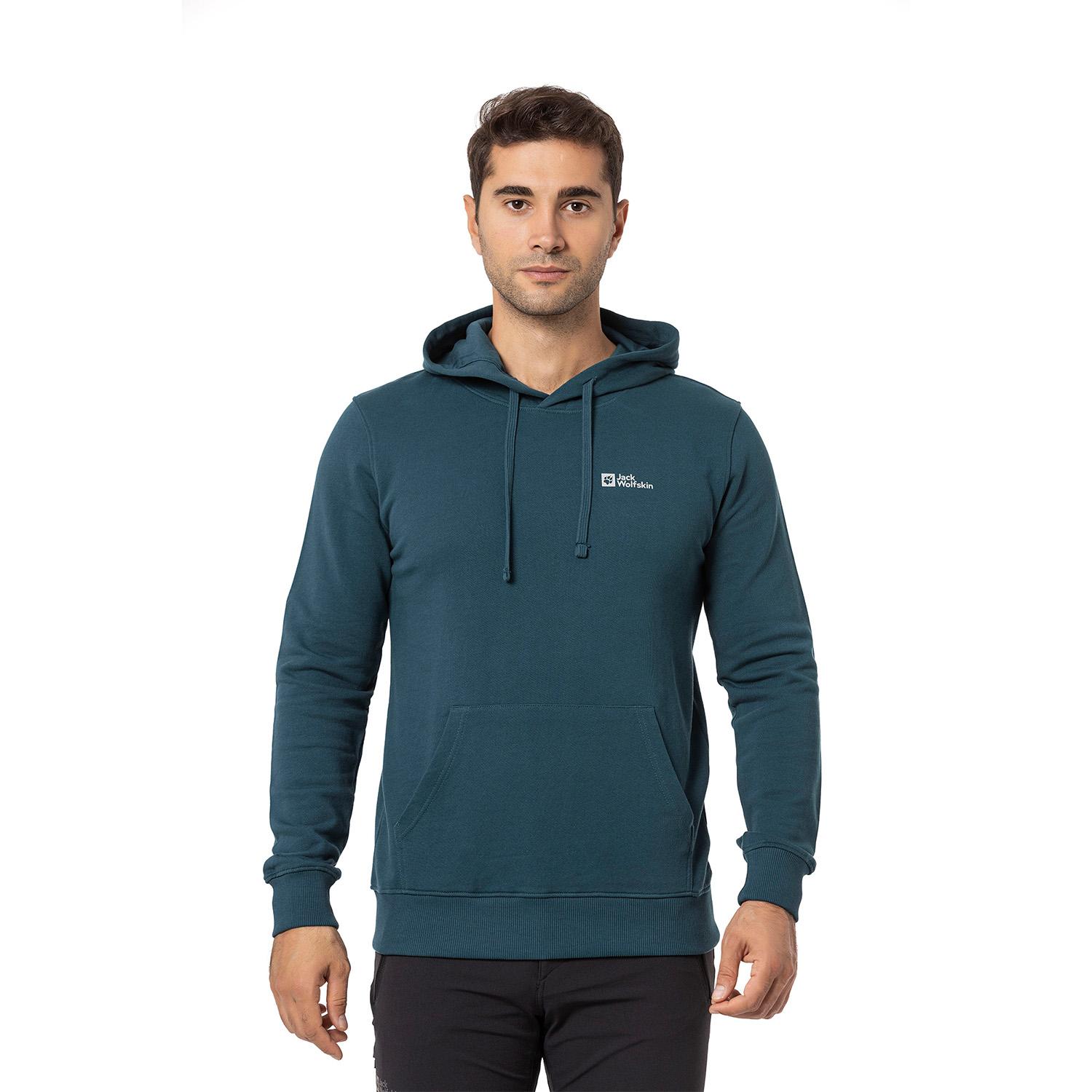 Jack Wolfskin Tommy Hoody Erkek Yeşil Sweat