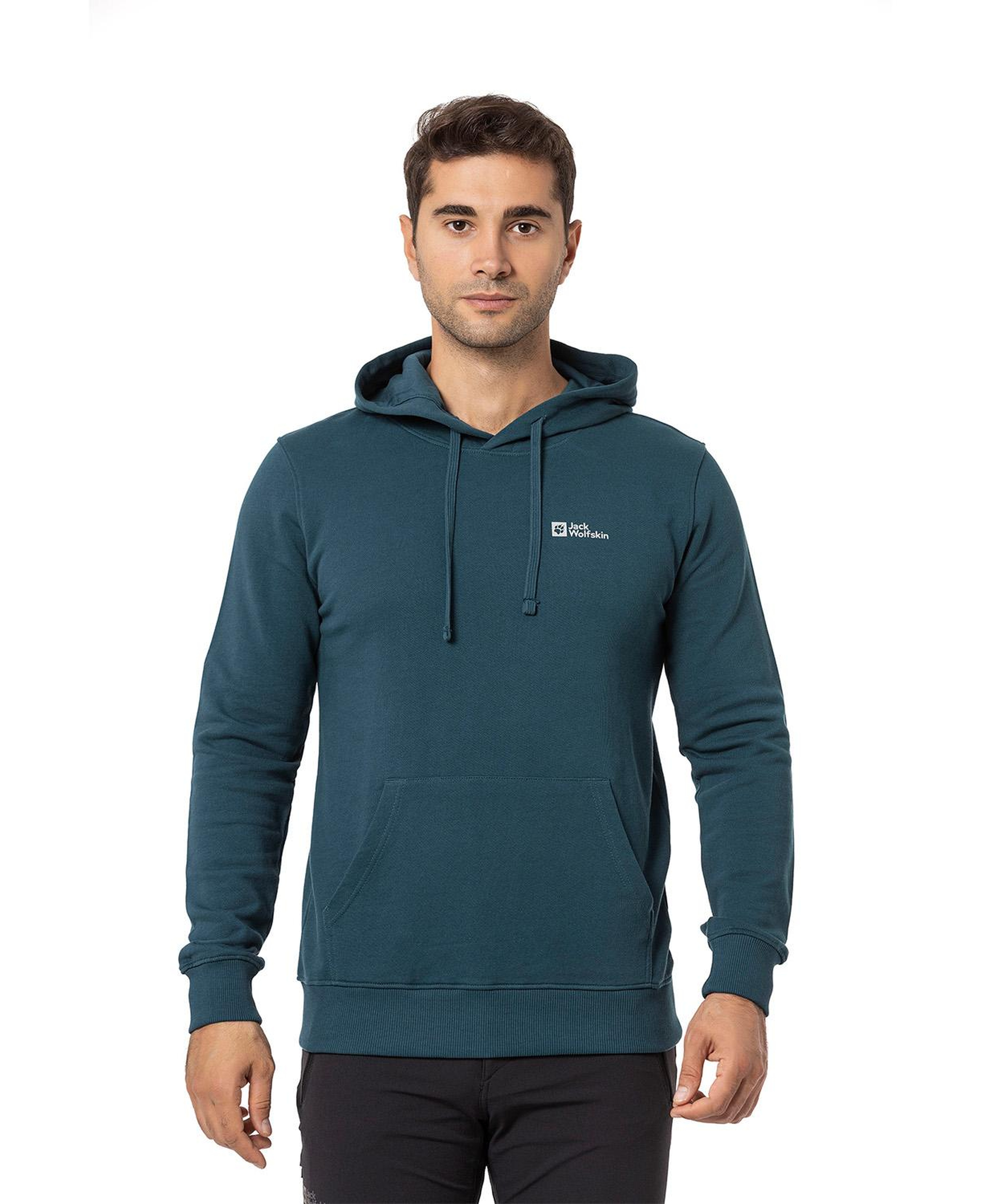 Jack Wolfskin Tommy Hoody Erkek Yeşil Sweat