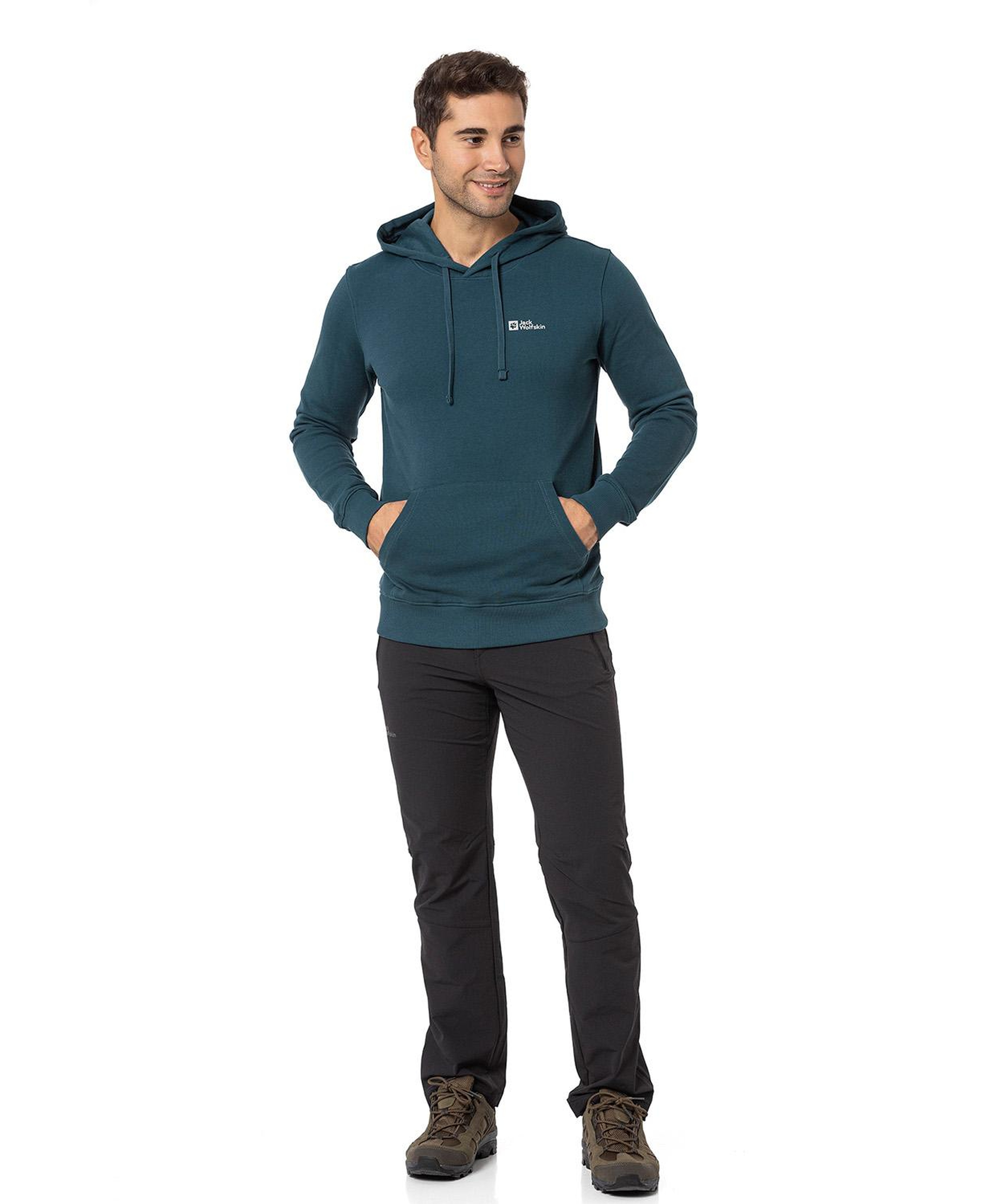 Jack Wolfskin Tommy Hoody Erkek Yeşil Sweat
