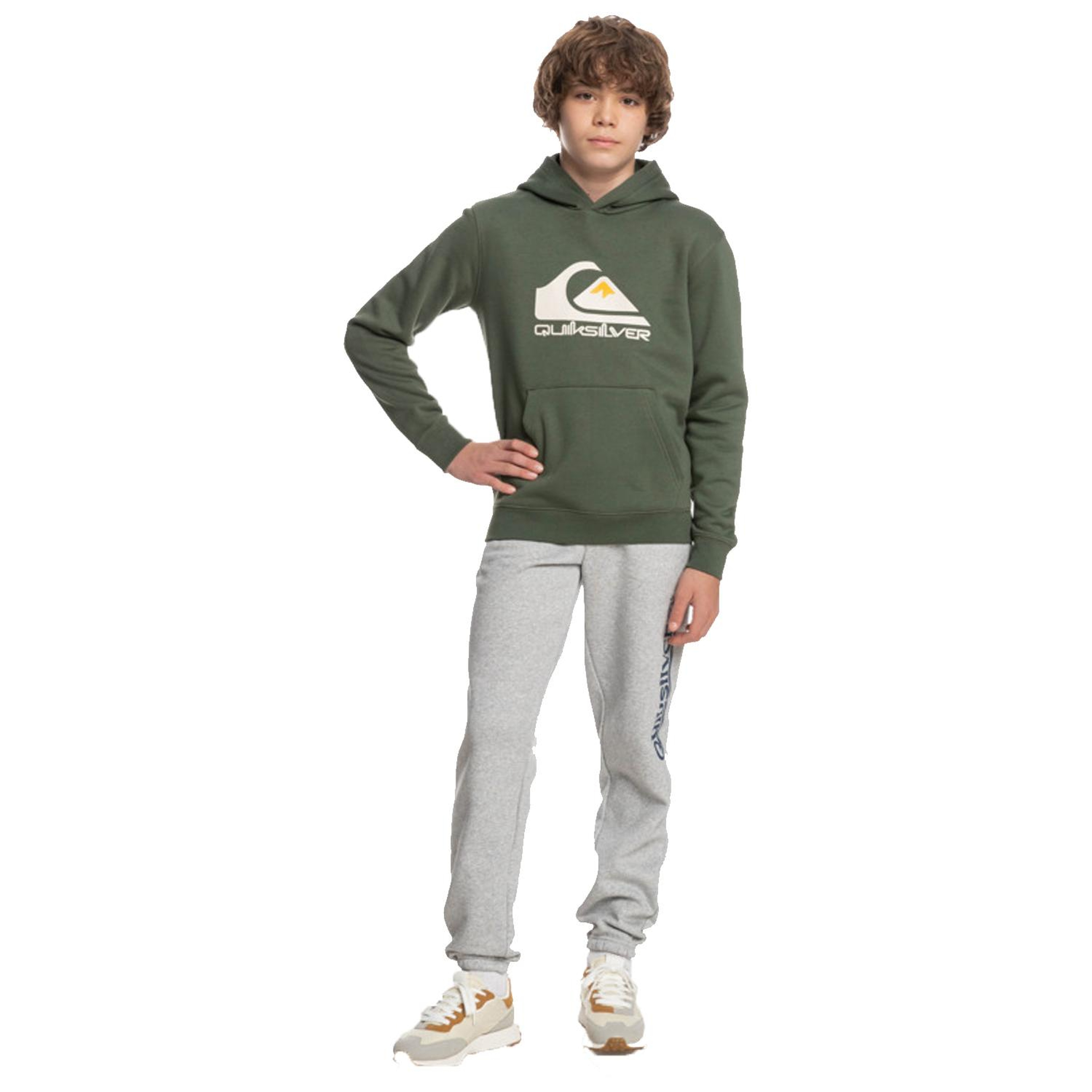 Quiksilver Biglogoy B Otlr Erkek Çocuk Yeşil Sweat