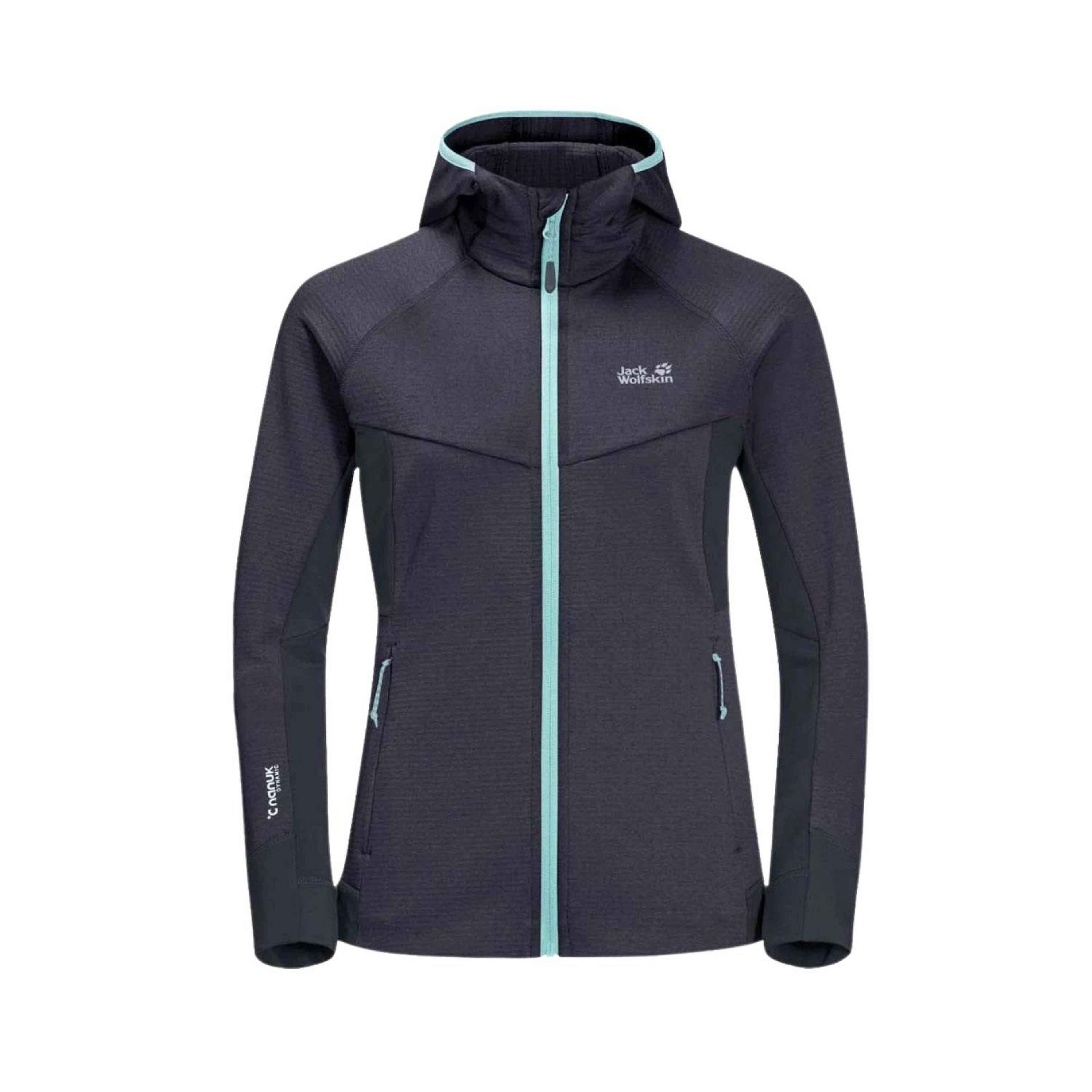 Jack Wolfskin Hydro Grid Fleece Kadın Siyah Outdoor Ceketi