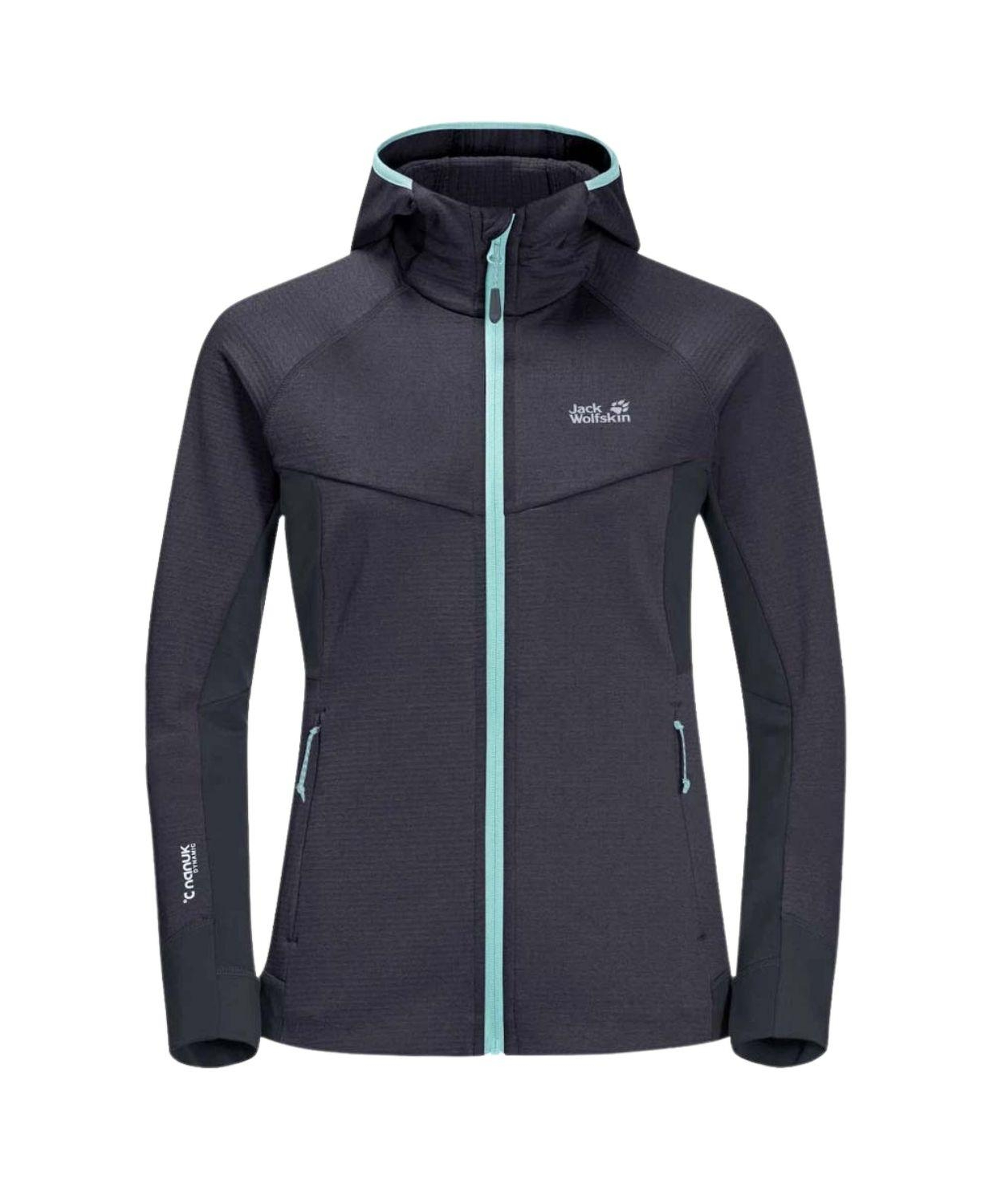 Jack Wolfskin Hydro Grid Fleece Kadın Siyah Outdoor Ceketi