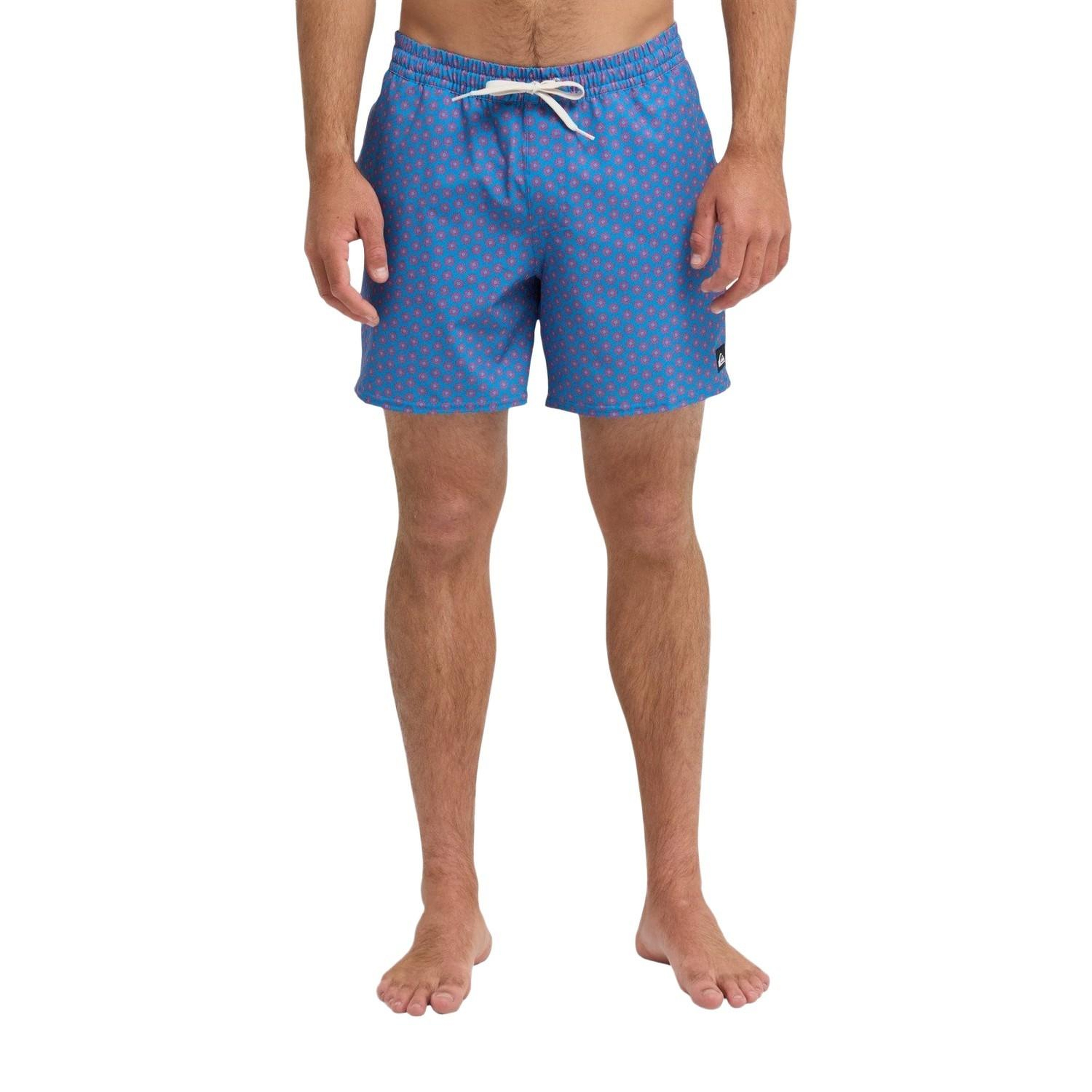 Quiksilver Stretch Printed Erkek Mor Volley Short