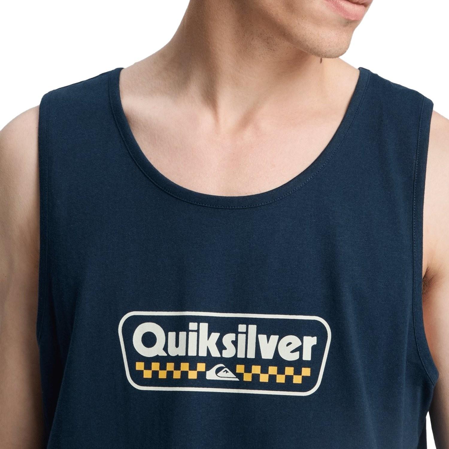 Quiksilver Ev Starting Gri Erkek Mavi Tişört