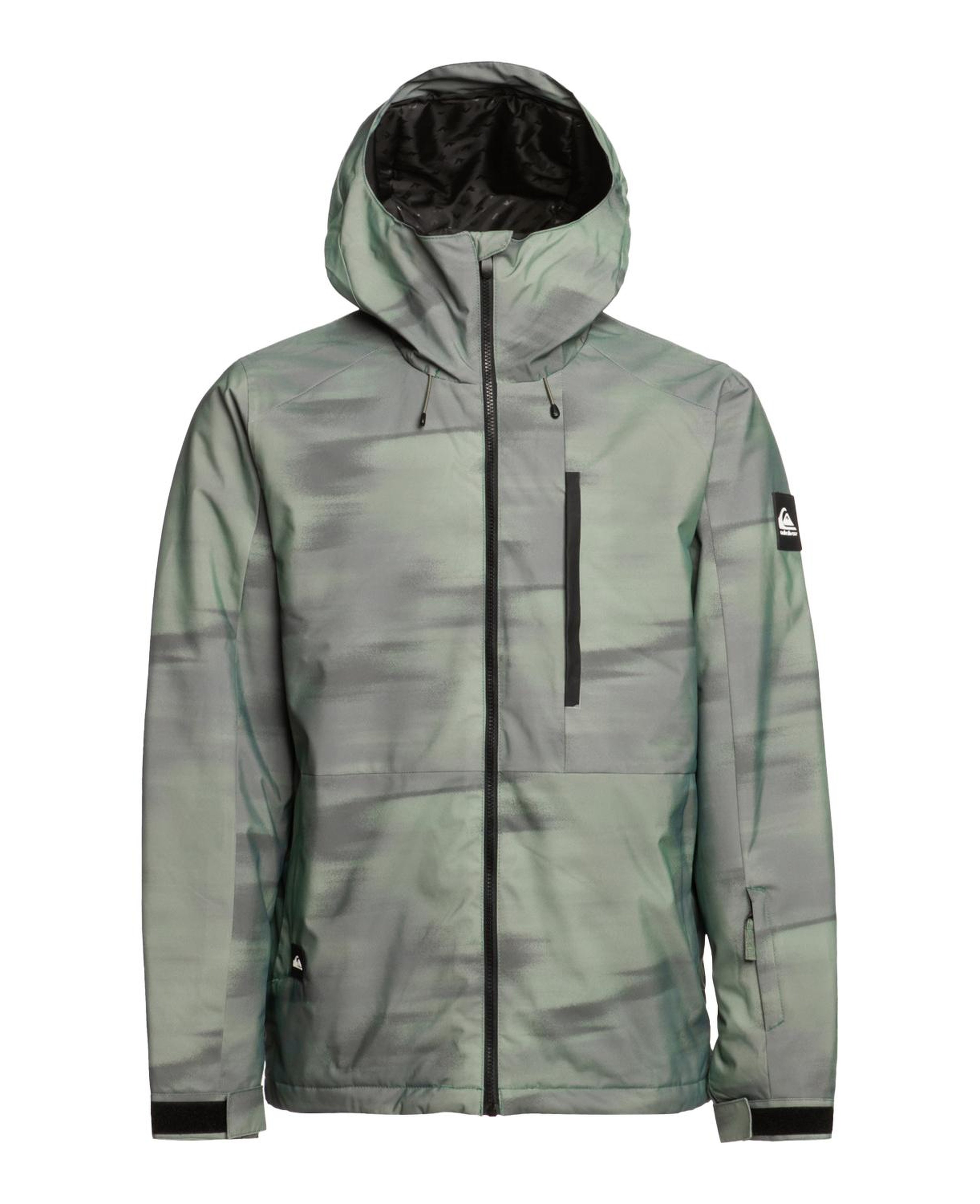 Quiksilver Mission Printed Erkek Yeşil Snowboard Ceketi