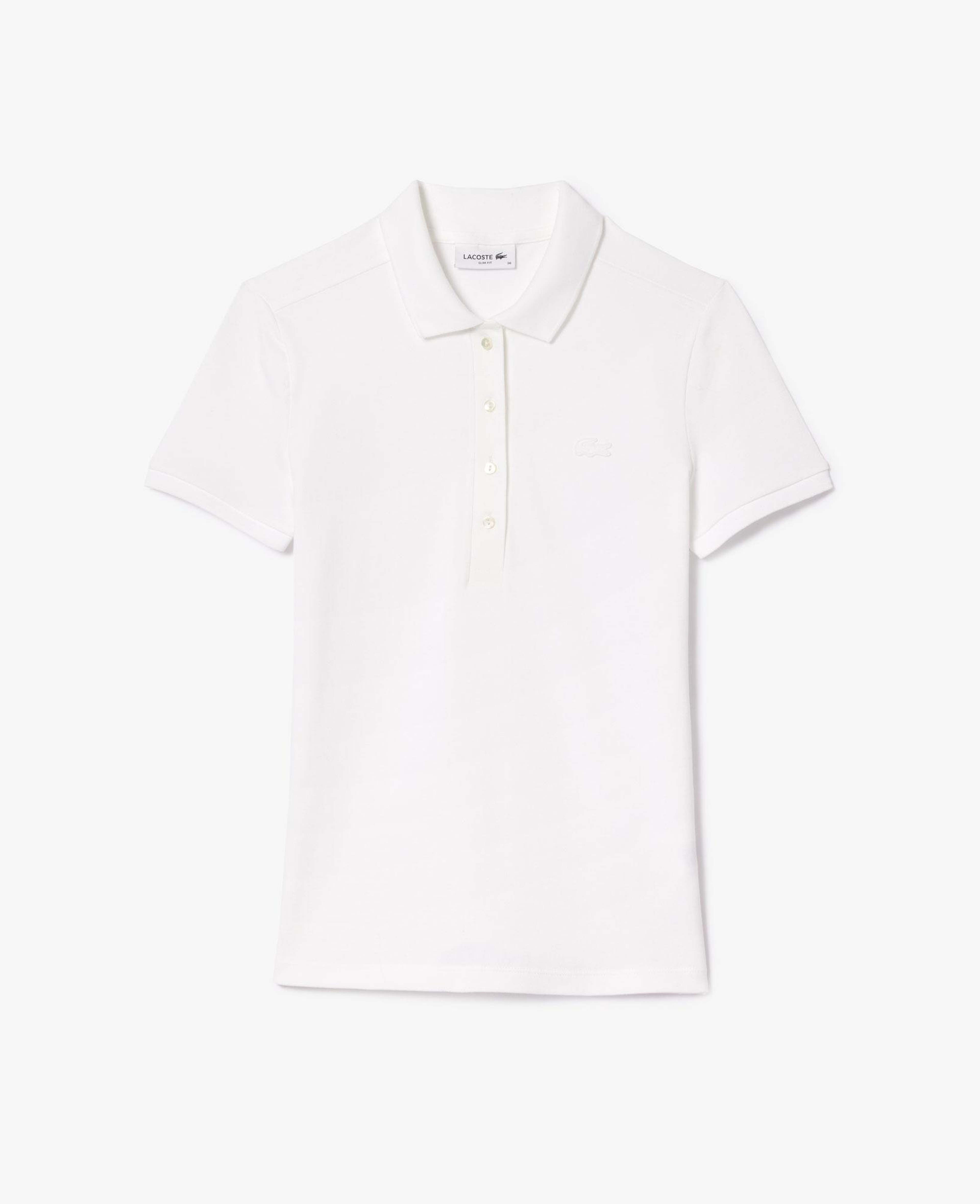 Lacoste L.12.D Kadın Slim Fit Beyaz Polo