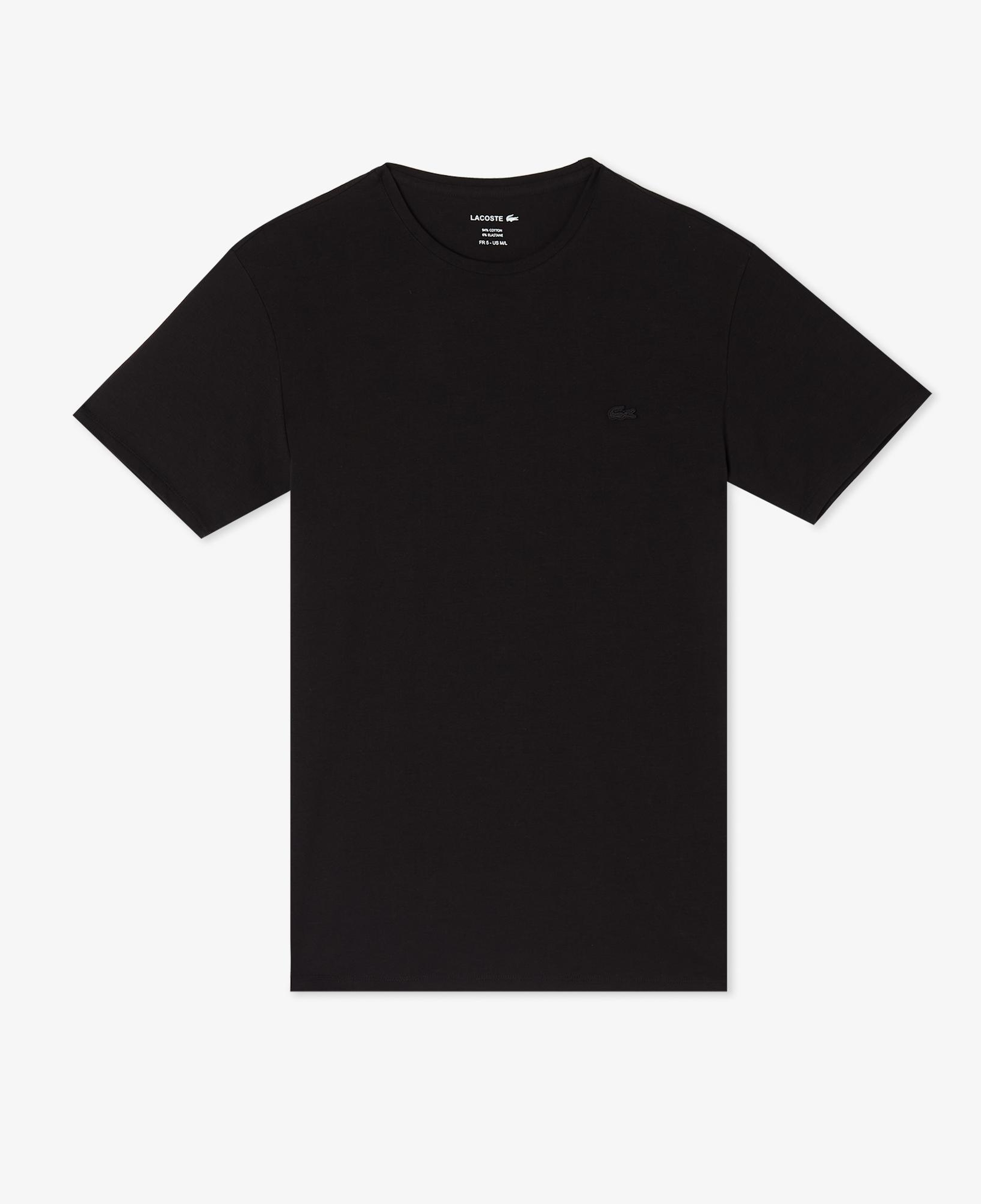 Erkek Slim Fit Bisiklet Yaka Siyah T-Shirt