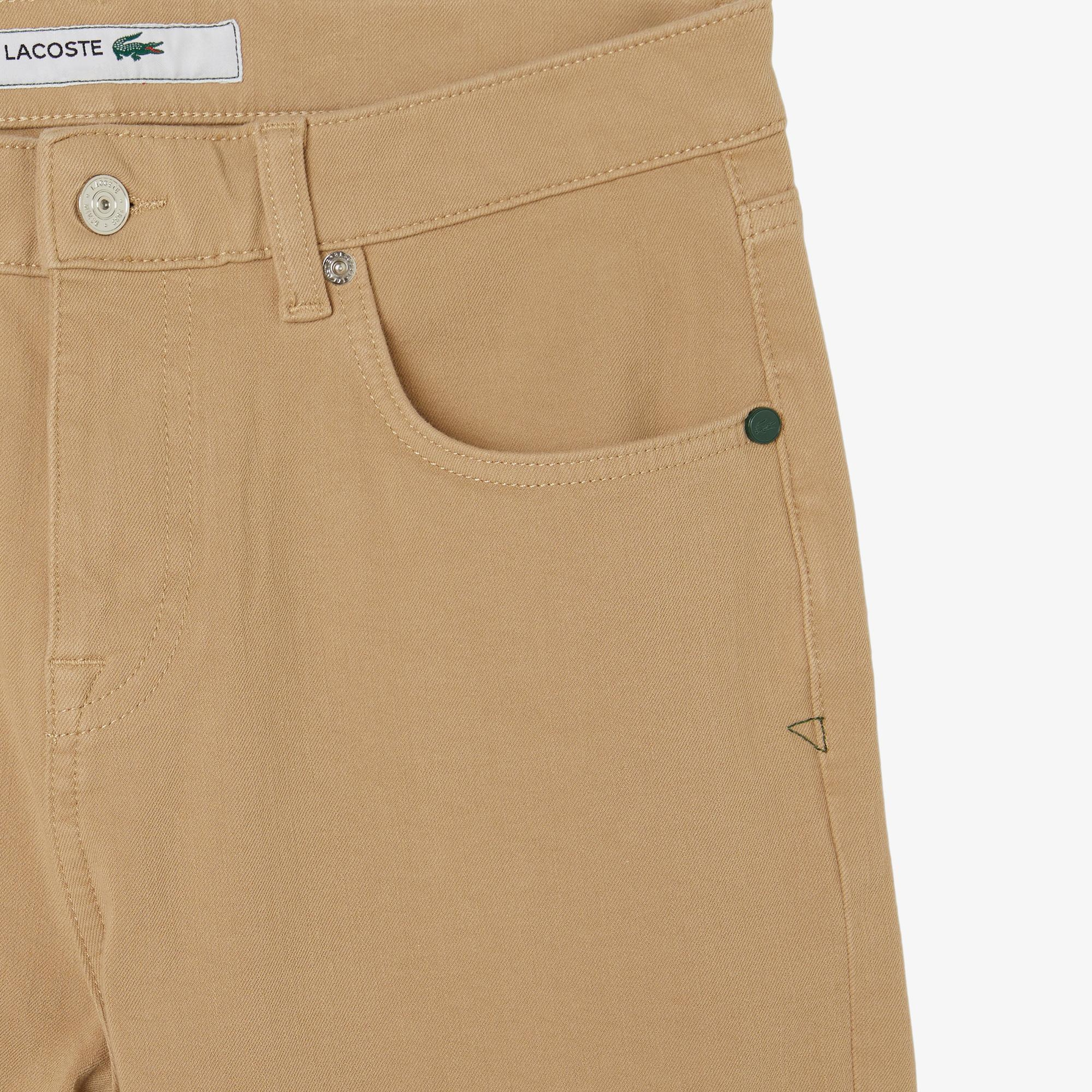 Erkek Slim Fit Bej Jean Pantolon