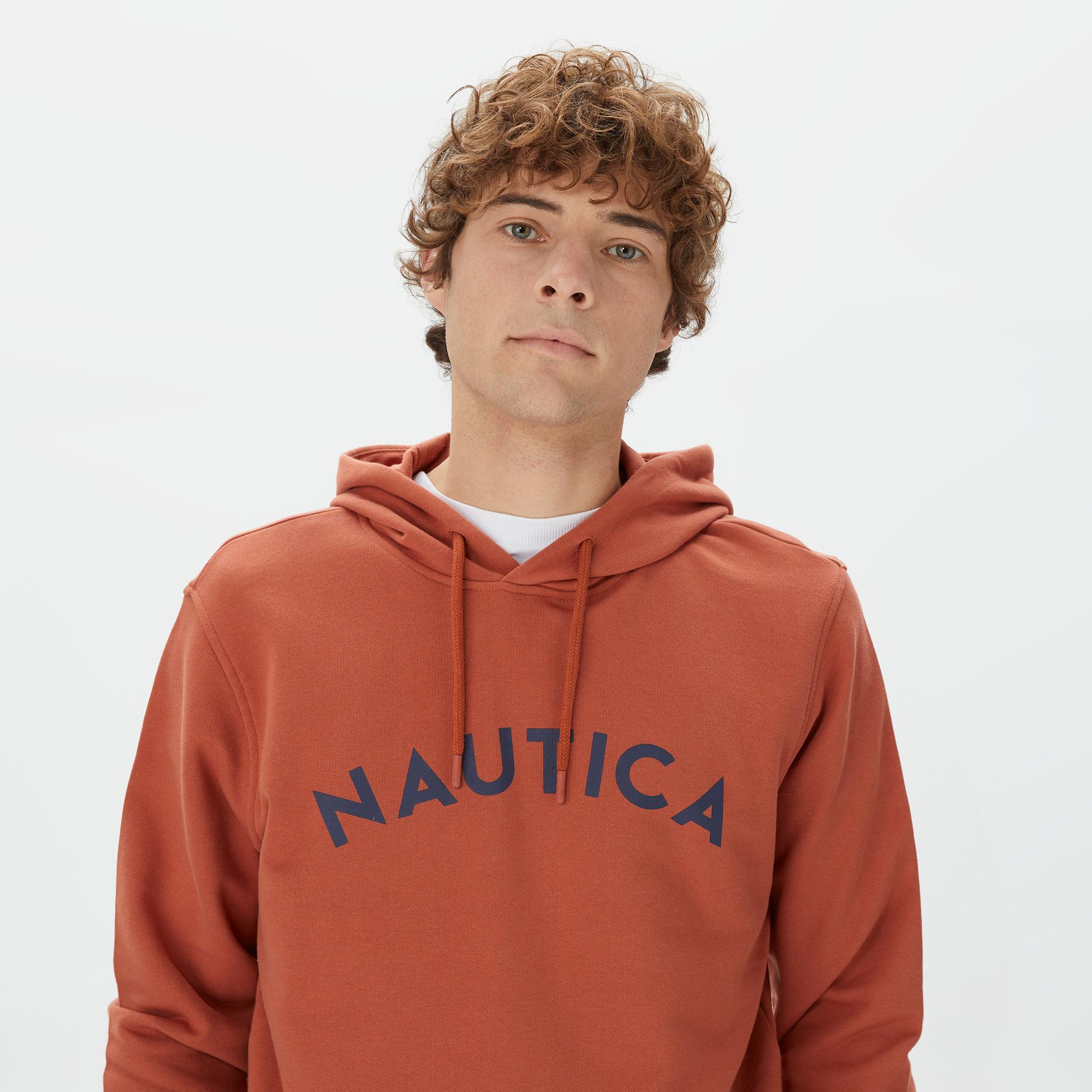 Nautica Erkek Kiremit Standart Fit Sweatshirt