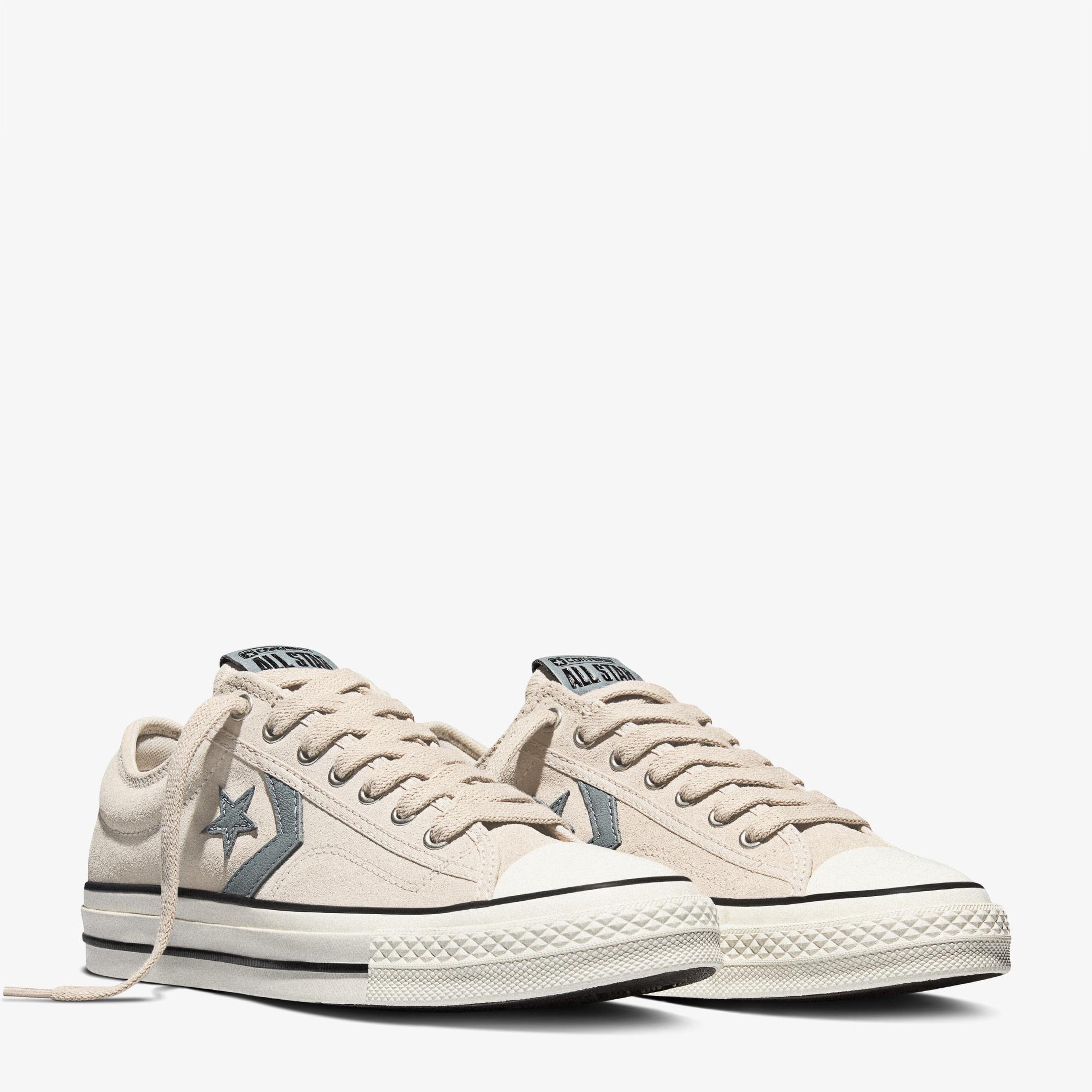 Converse Star Player 76 Unisex Krem Süet Sneaker