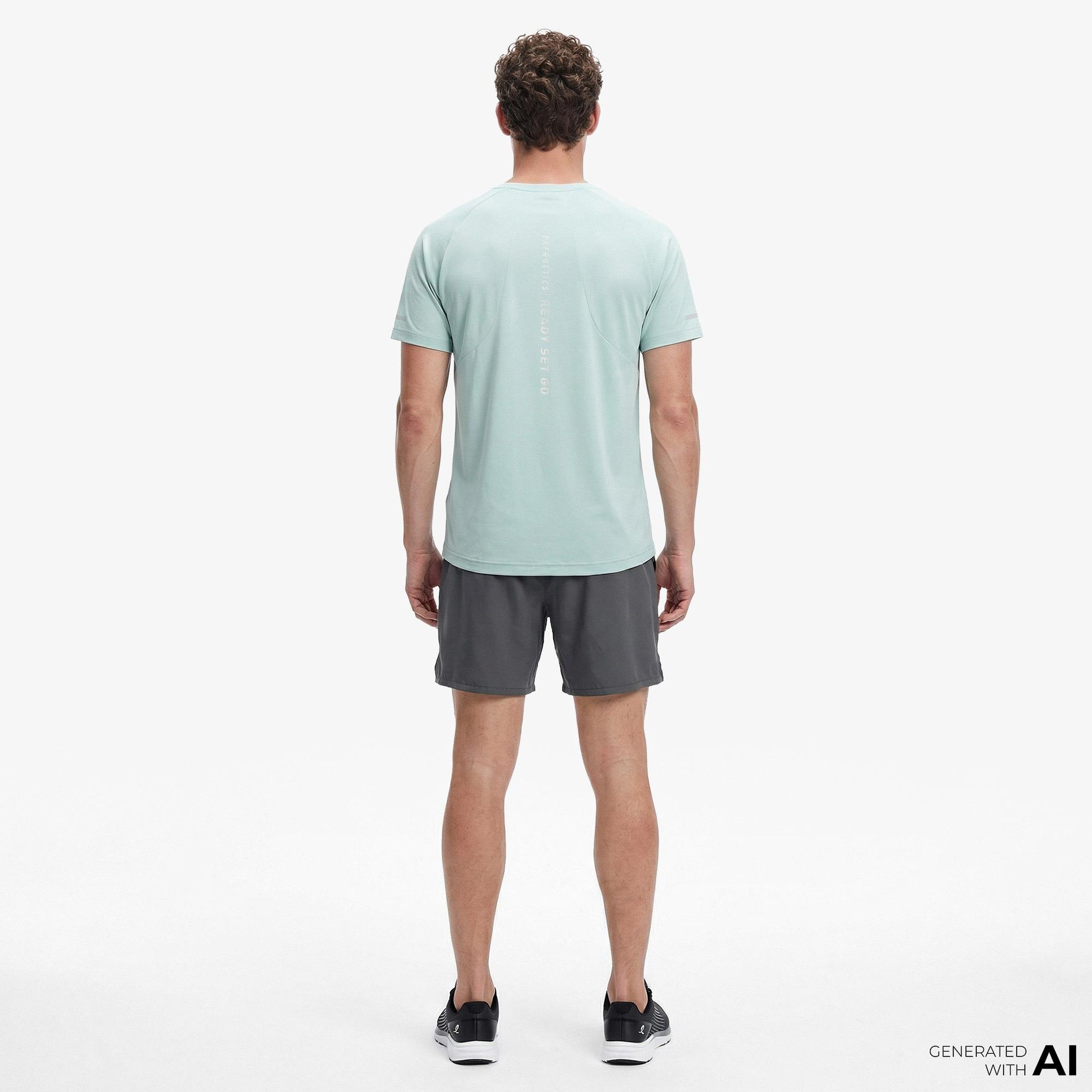 Energetics Ellazor II Ss Erkek Mavi Koşu T-Shirt