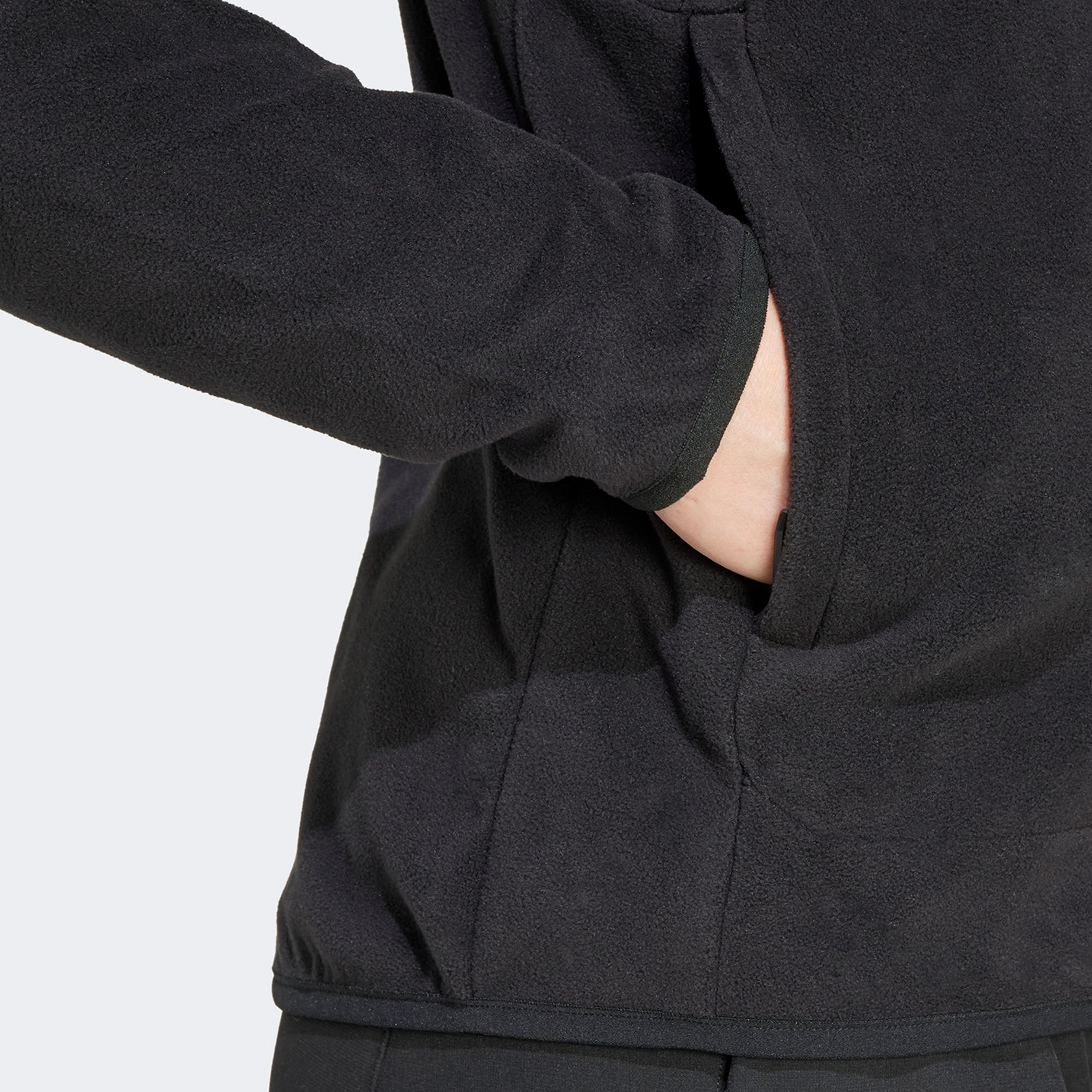 adidas Terrex Multi Fleece Full Zip Kadın Siyah Günlük Sweatshirt