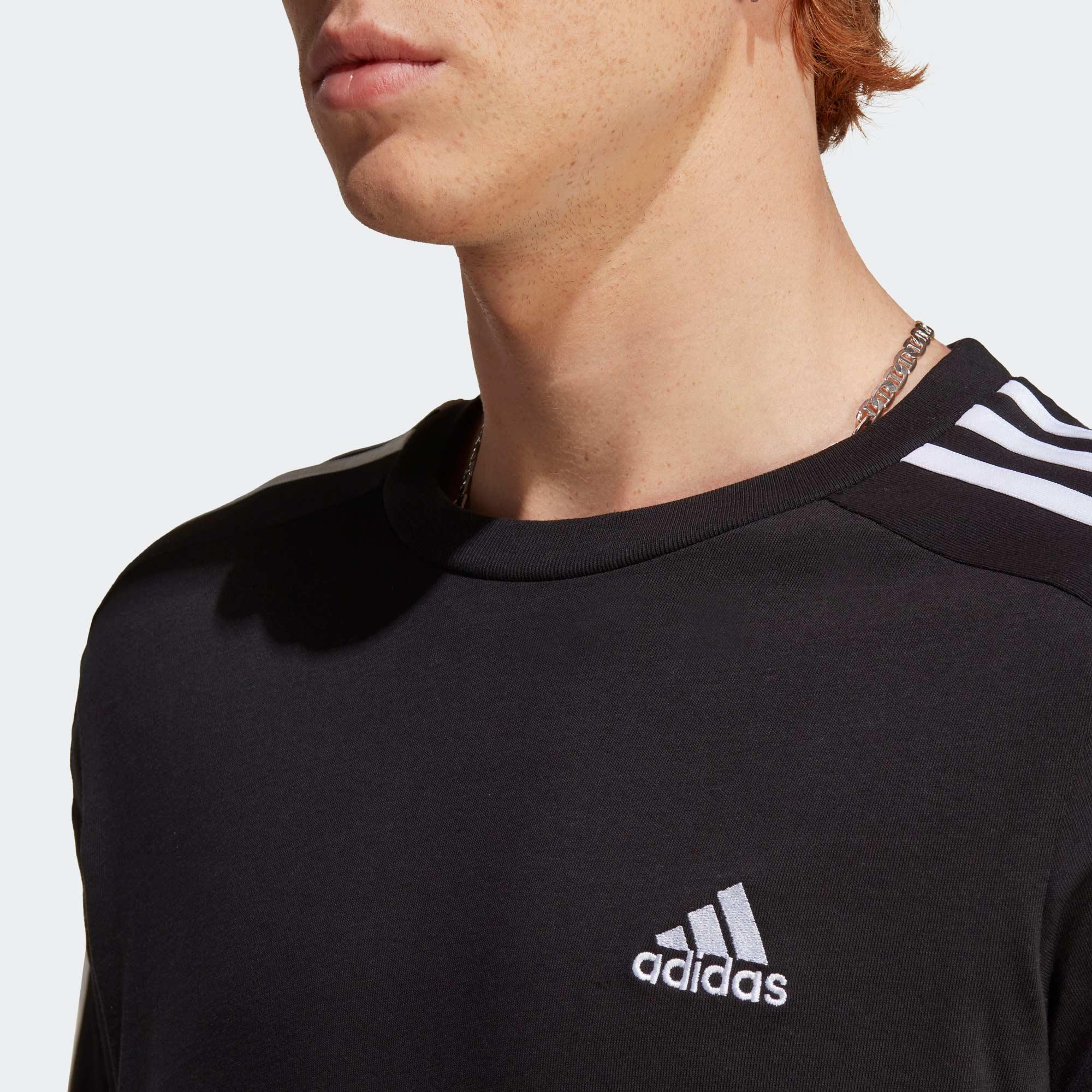 adidas Essentials Single Erkek Siyah Günlük T-Shirt