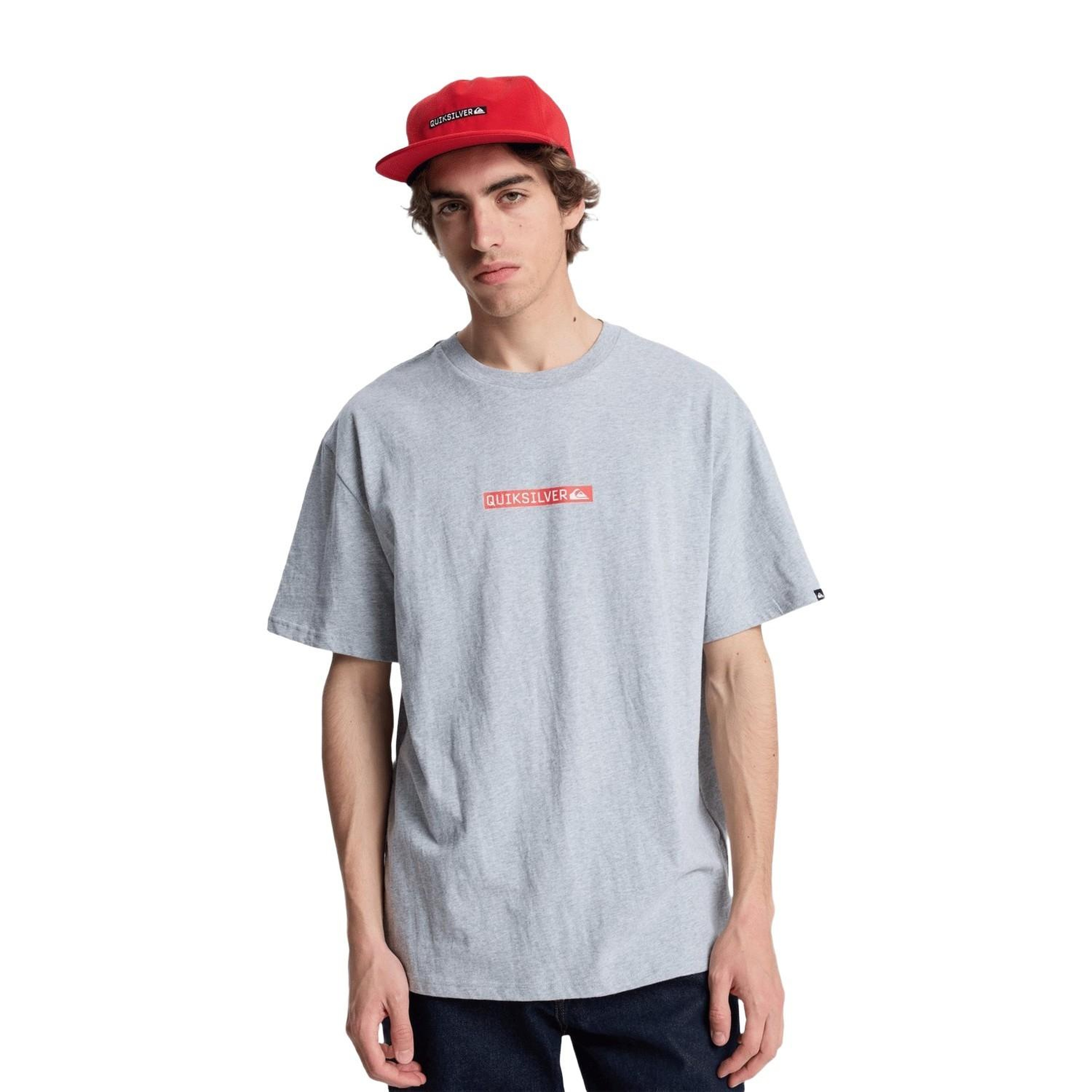 Quiksilver Dna Clicker Erkek Gri Tişört