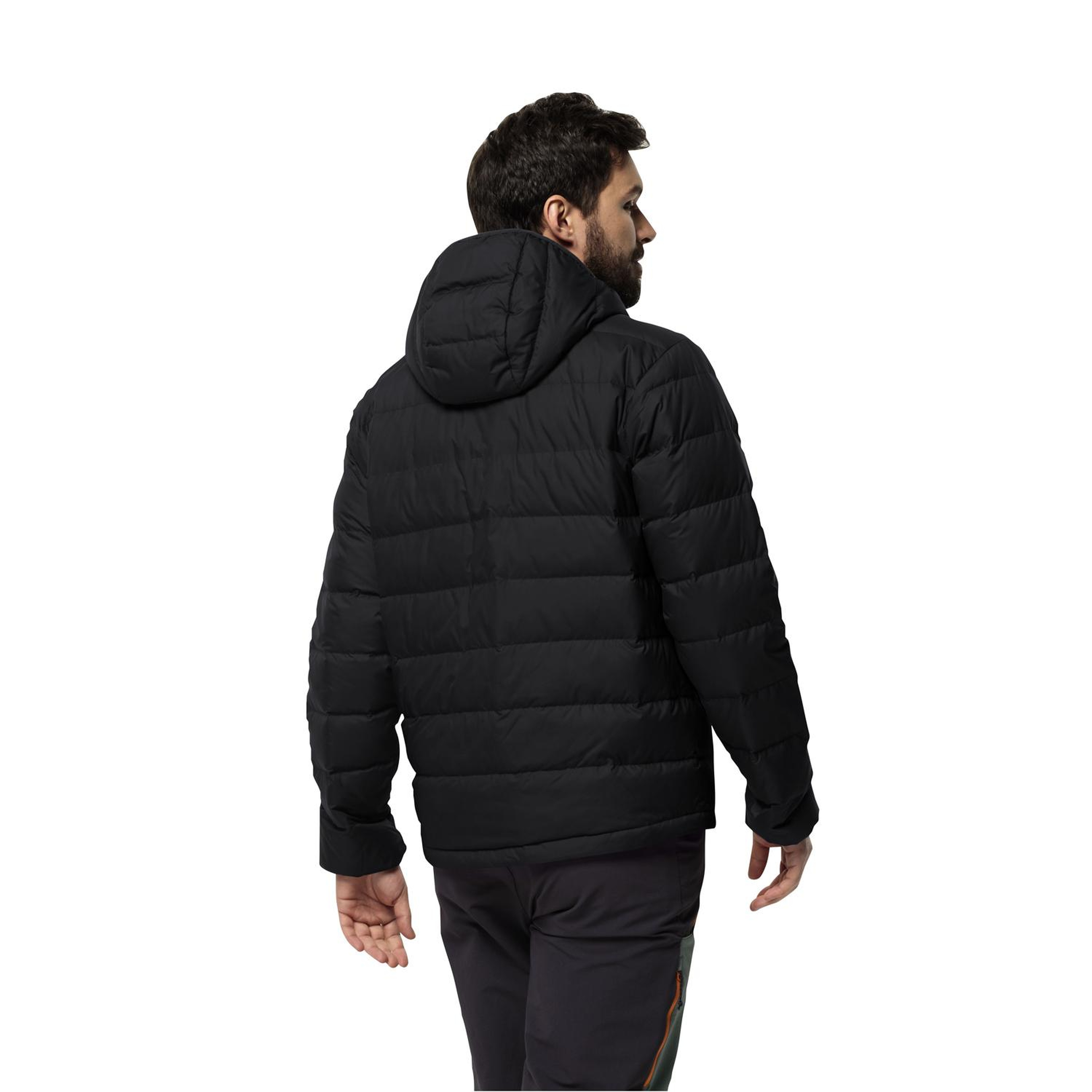 Jack Wolfskin Ather Do Hoody Rds Erkek Siyah Outdoor Ceketi