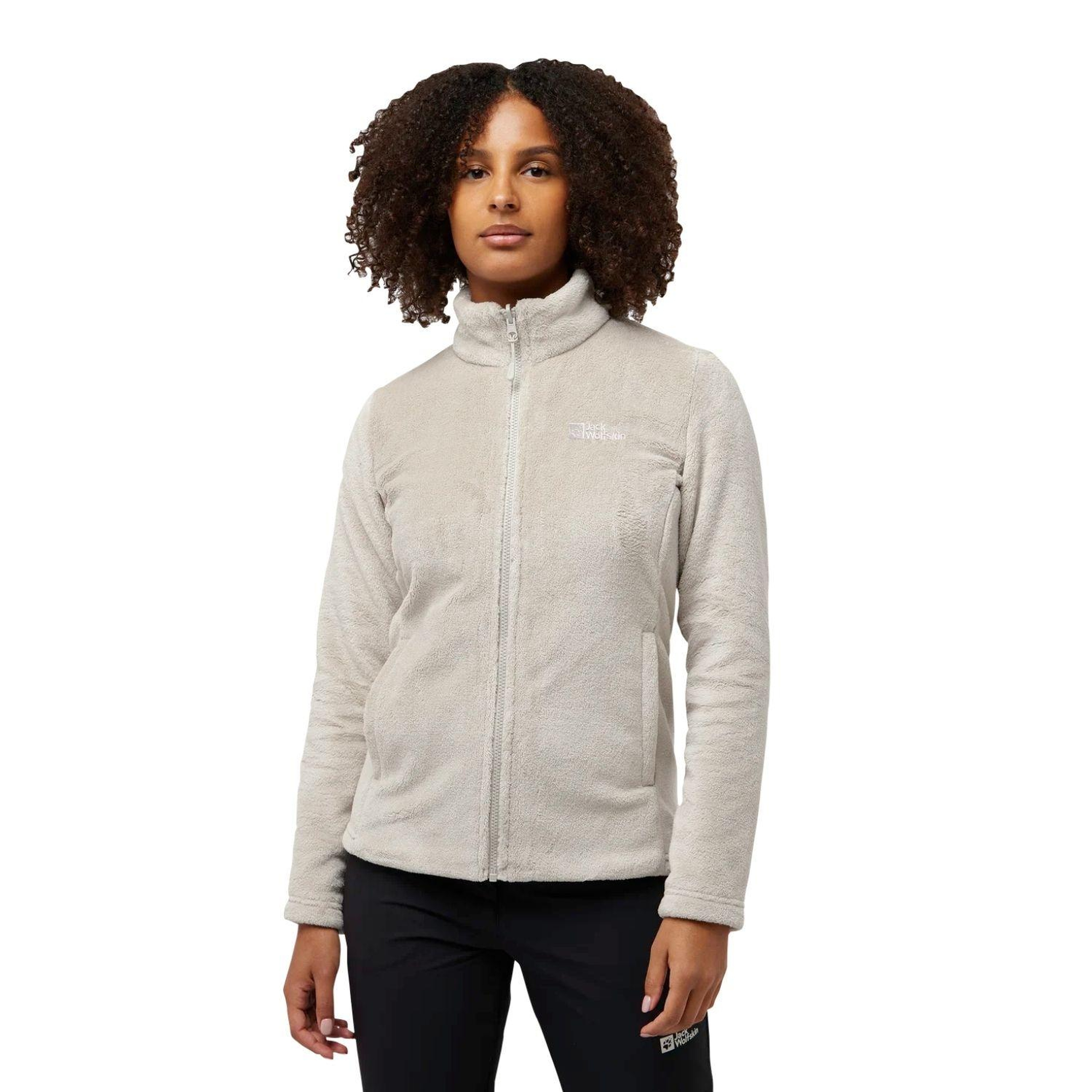 Jack Wolfskin Rotwand 3in1 Kadın Bej Outdoor Ceketi