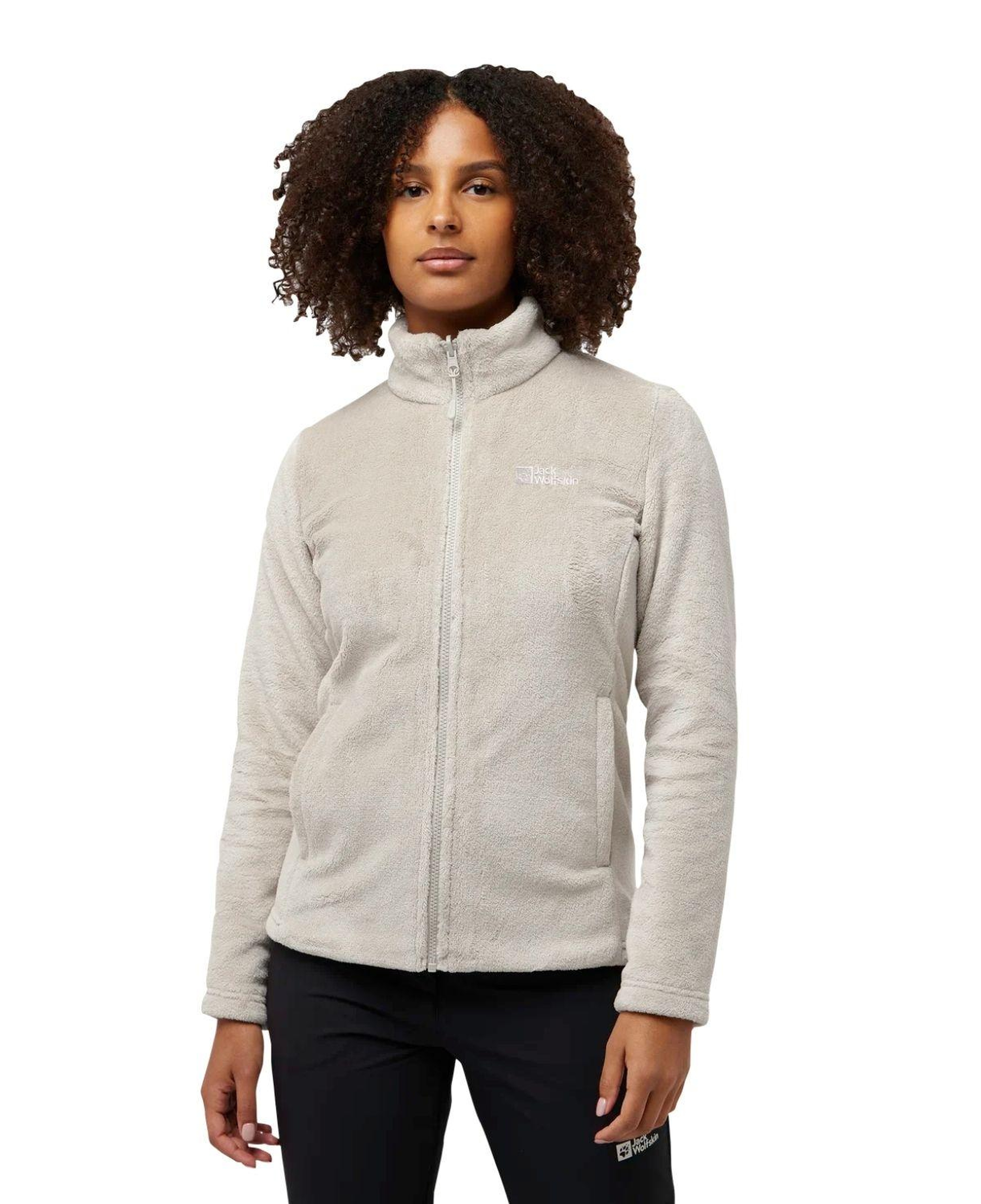 Jack Wolfskin Rotwand 3in1 Kadın Bej Outdoor Ceketi